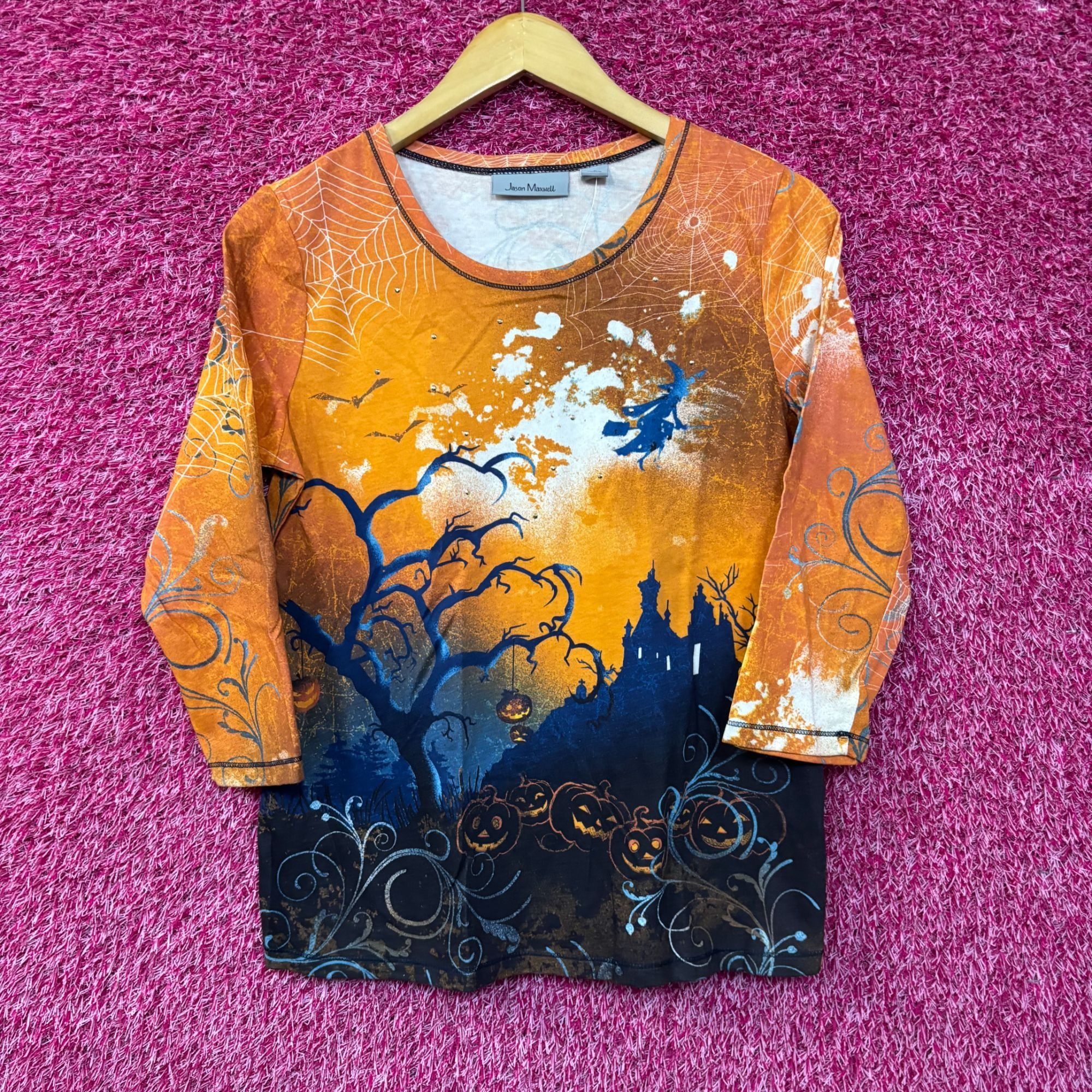 Other Jason Maxwell Halloween Themed Witch 3/4 Sleeve T-Shirt Smal Size S / US 4 / IT 40 - 1 Thumbnail
