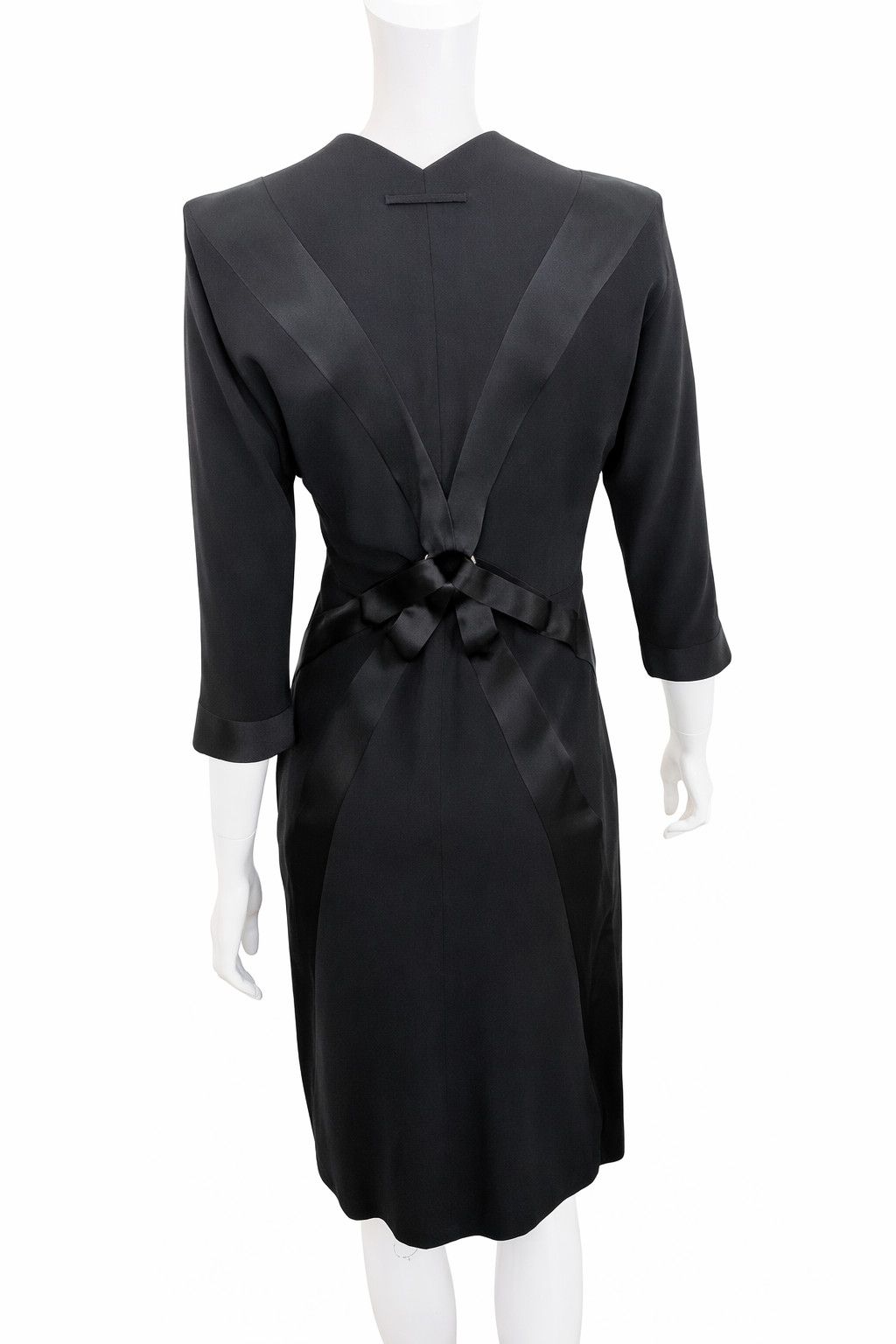 Jean Paul Gaultier Jean Paul Gaultier Bondage Straps Satin Panel Sheath Dress Size S / US 4 / IT 40 - 2 Thumbnail