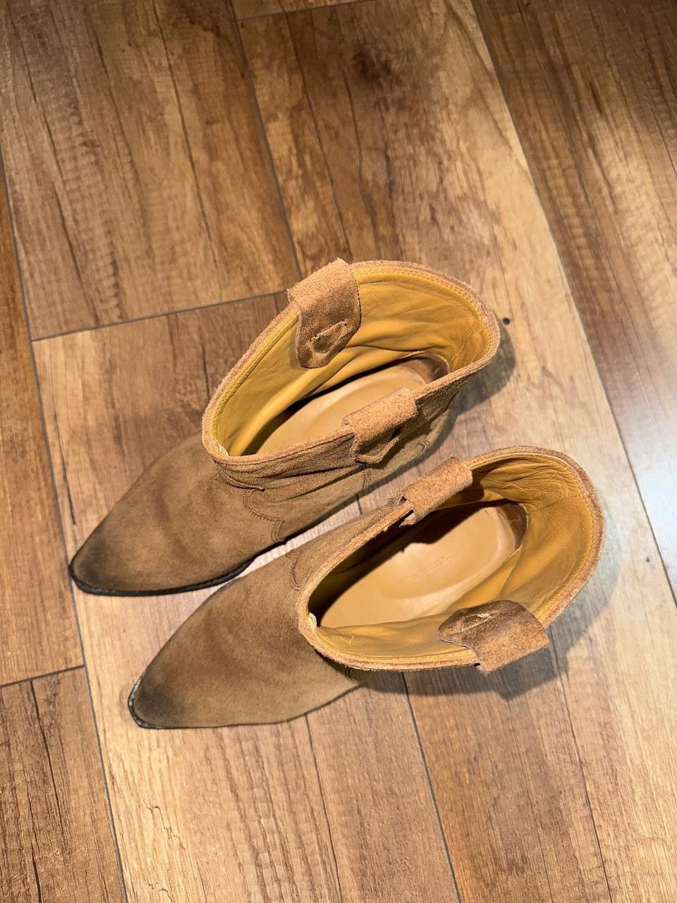 Isabel Marant Isabel Marant Dewina Suede Western Boots Camel 38 Size US 8 / IT 38 - 3 Thumbnail