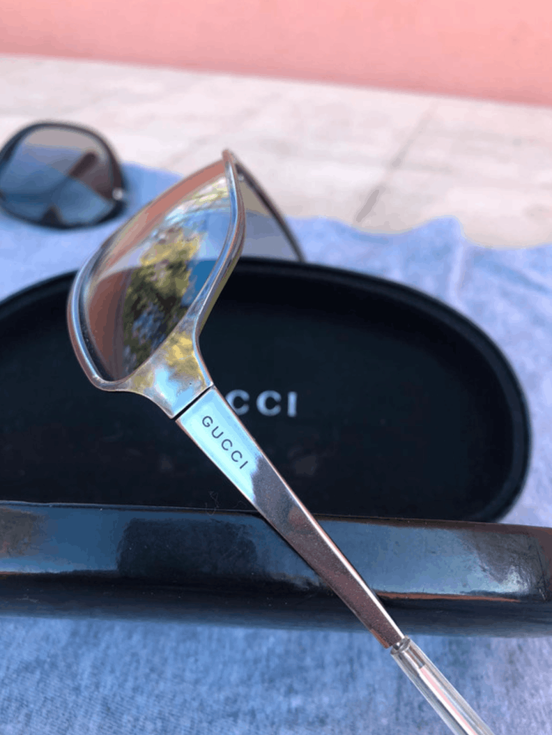 Gucci Gucci Sunglasses 1661 Mask Logo Shield GG Sport Vintage Size ONE SIZE - 1 Thumbnail