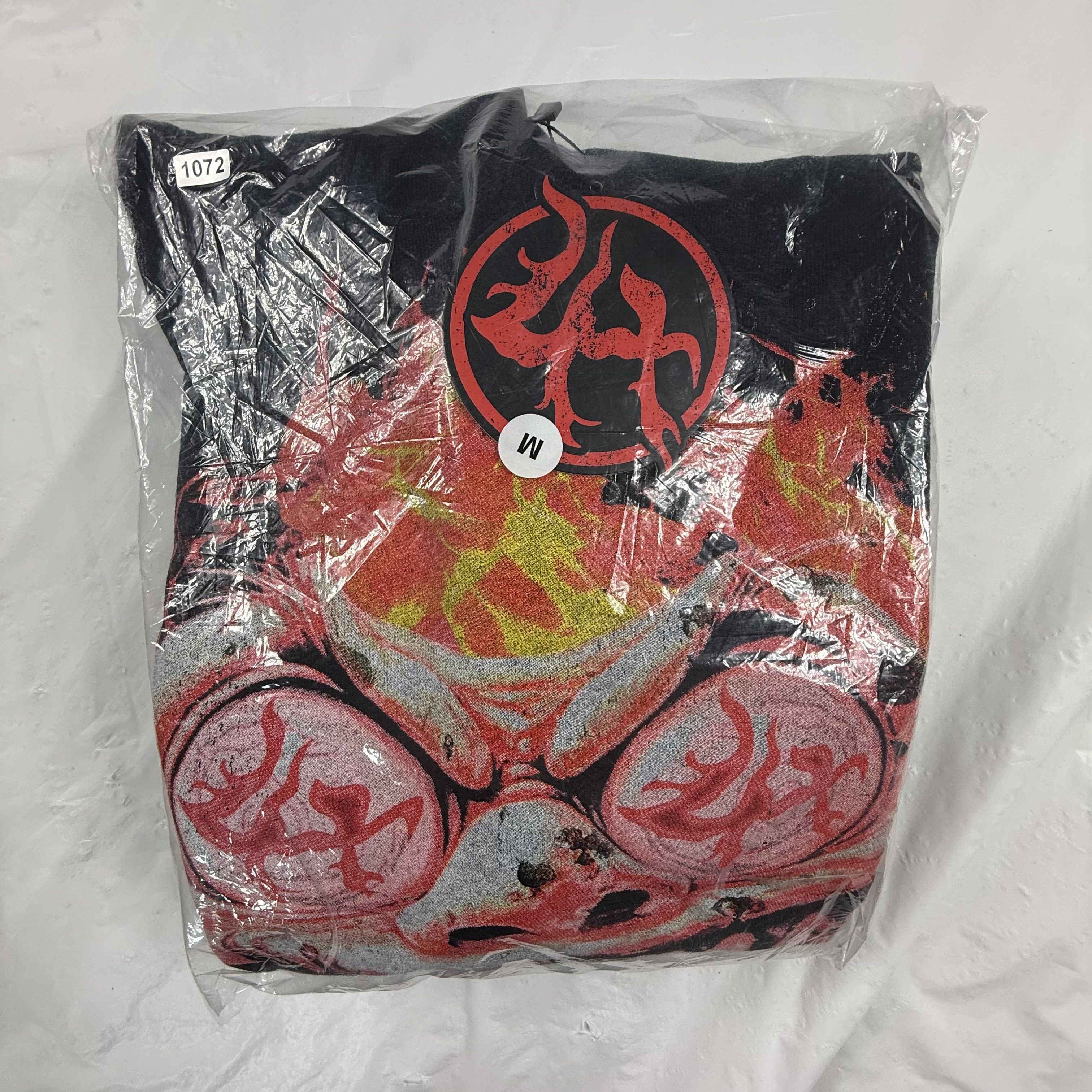 Lost hills Lost Hills Black Graphic Hoodie Flaming Face Sweatshirt Size US M / EU 48-50 / 2 - 8 Thumbnail