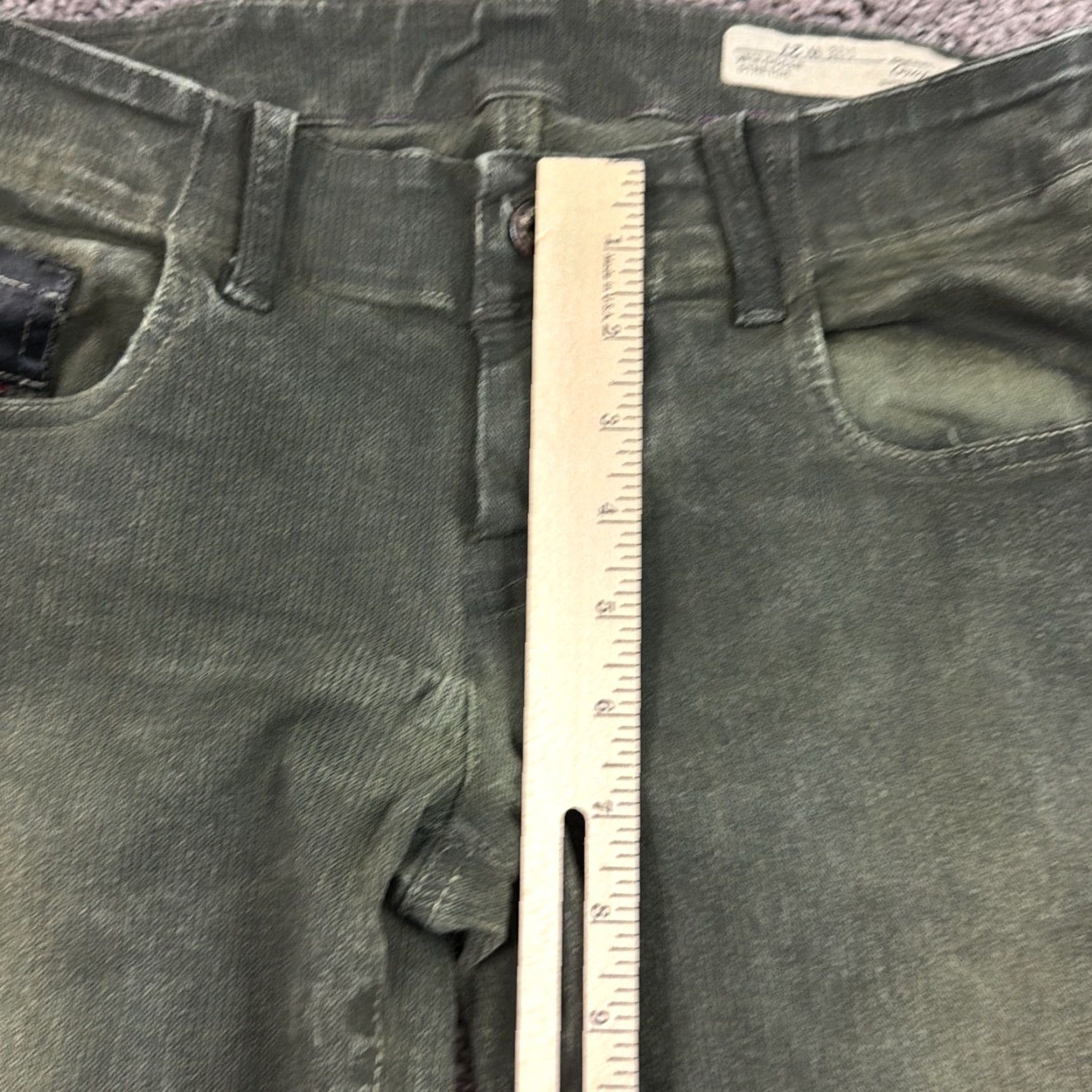Diesel Diesel Jeans Womens Green Corduroy Skinny Slim Fit Grupee Stretch Italy 27x35 Size 27" / US 4 / IT 40 - 4 Thumbnail