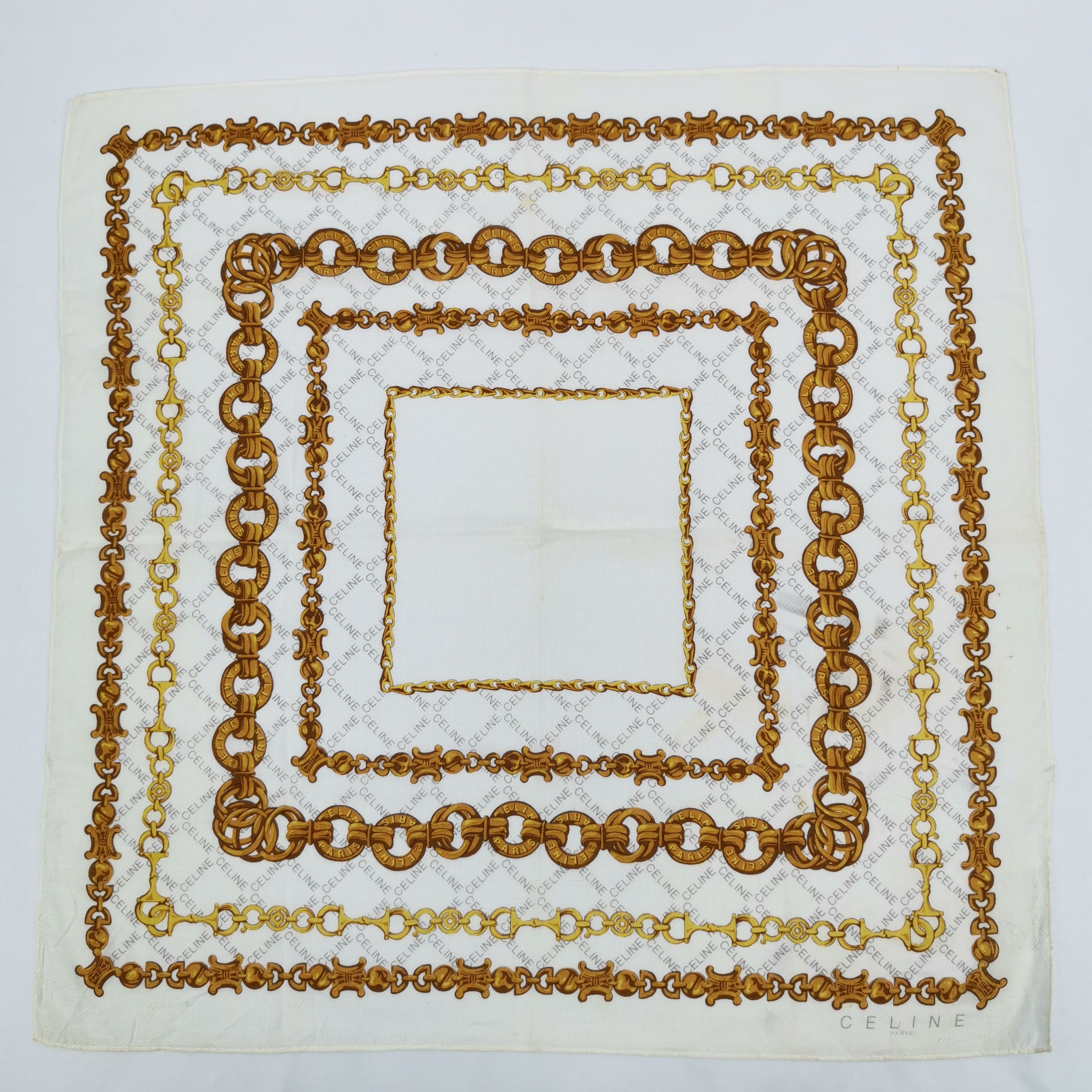 Celine Vintage Celine Handkerchief Bandana Pocket Square Size ONE SIZE - 2 Thumbnail