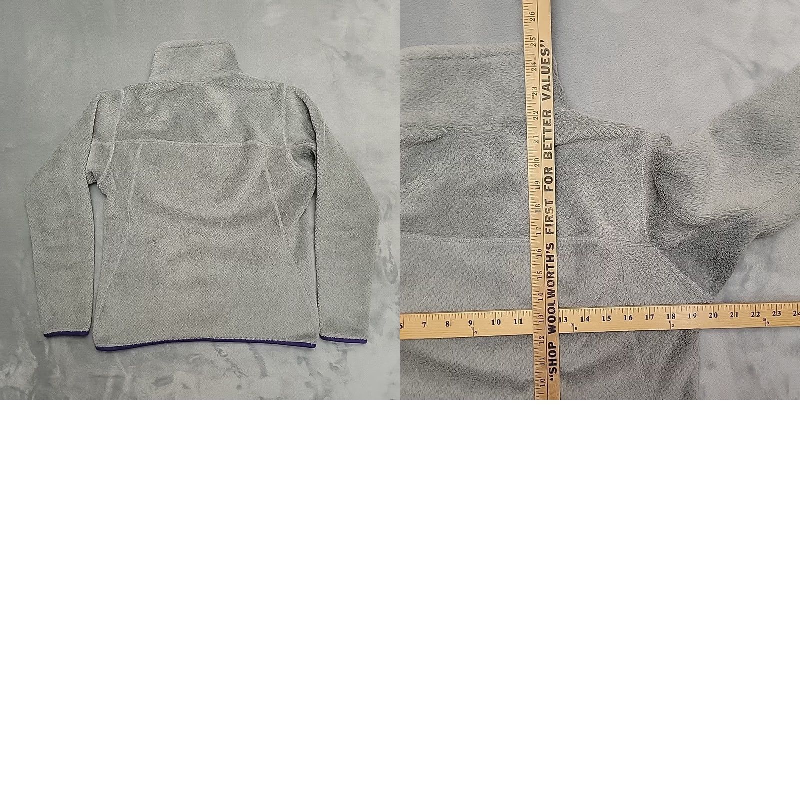 Patagonia Patagonia Re-Tool Snap-T Pullover Sweater Women S Gray Purple 1/4 Zip Fleece Vintage Logo All Seasons Casual Outdoor Nature Size S / US 4 / IT 40 - 8 Thumbnail