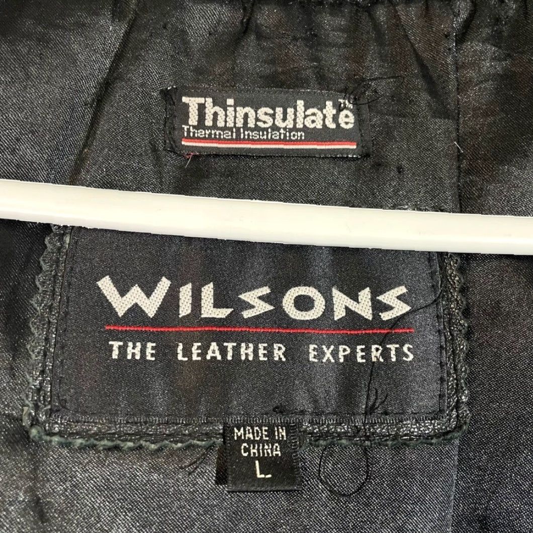 Vintage Wilsons Leather Black Full Zip Leather Thinsulate Jacket Women Size Large L Regular Women Black Full Zip Leather Thinsulate Jacket Size L / US 10 / IT 46 - 2 Thumbnail