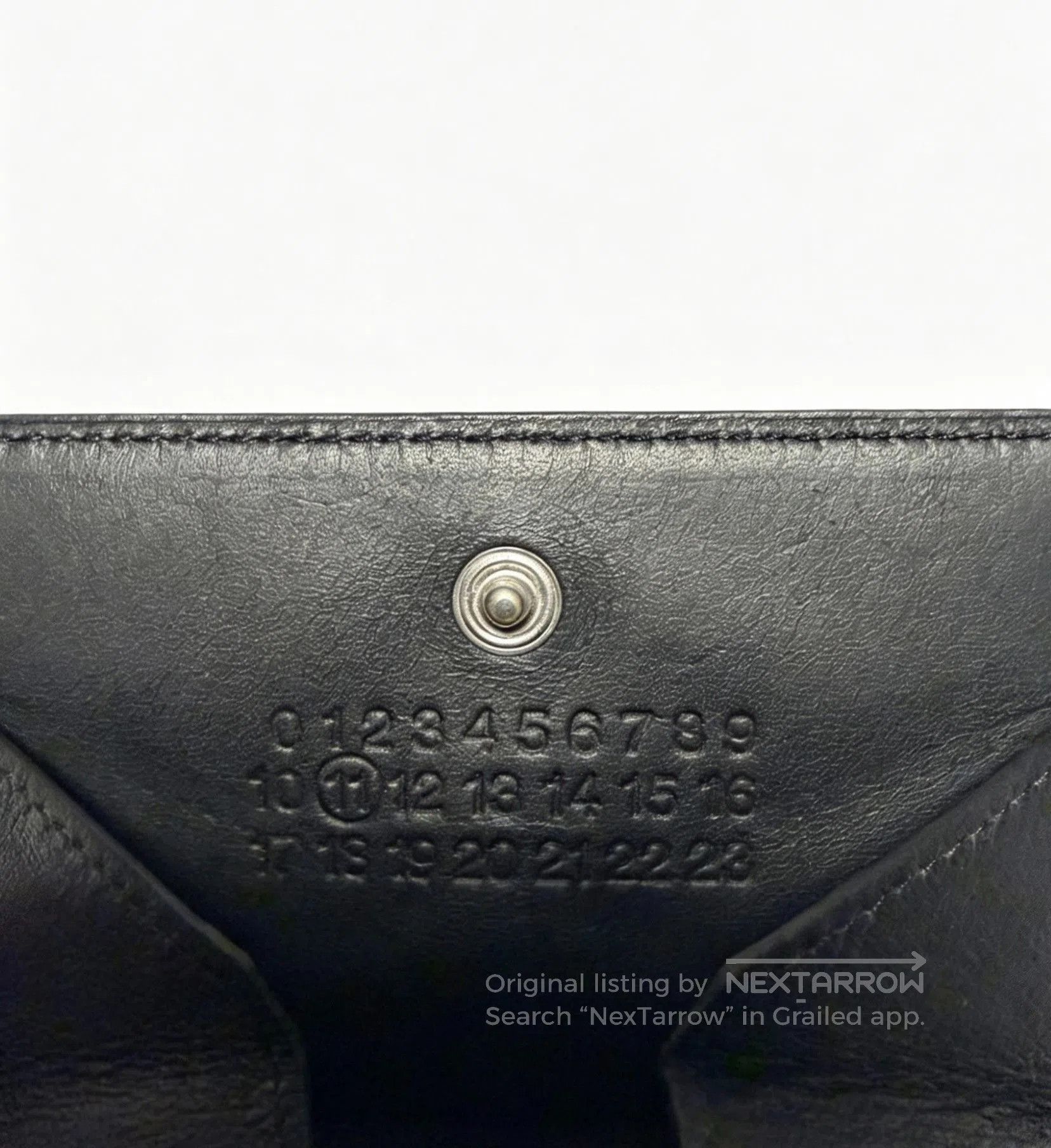 Maison Margiela Maison Martin Margiela Silver Leather Cardholder. Size ONE SIZE - 3 Thumbnail