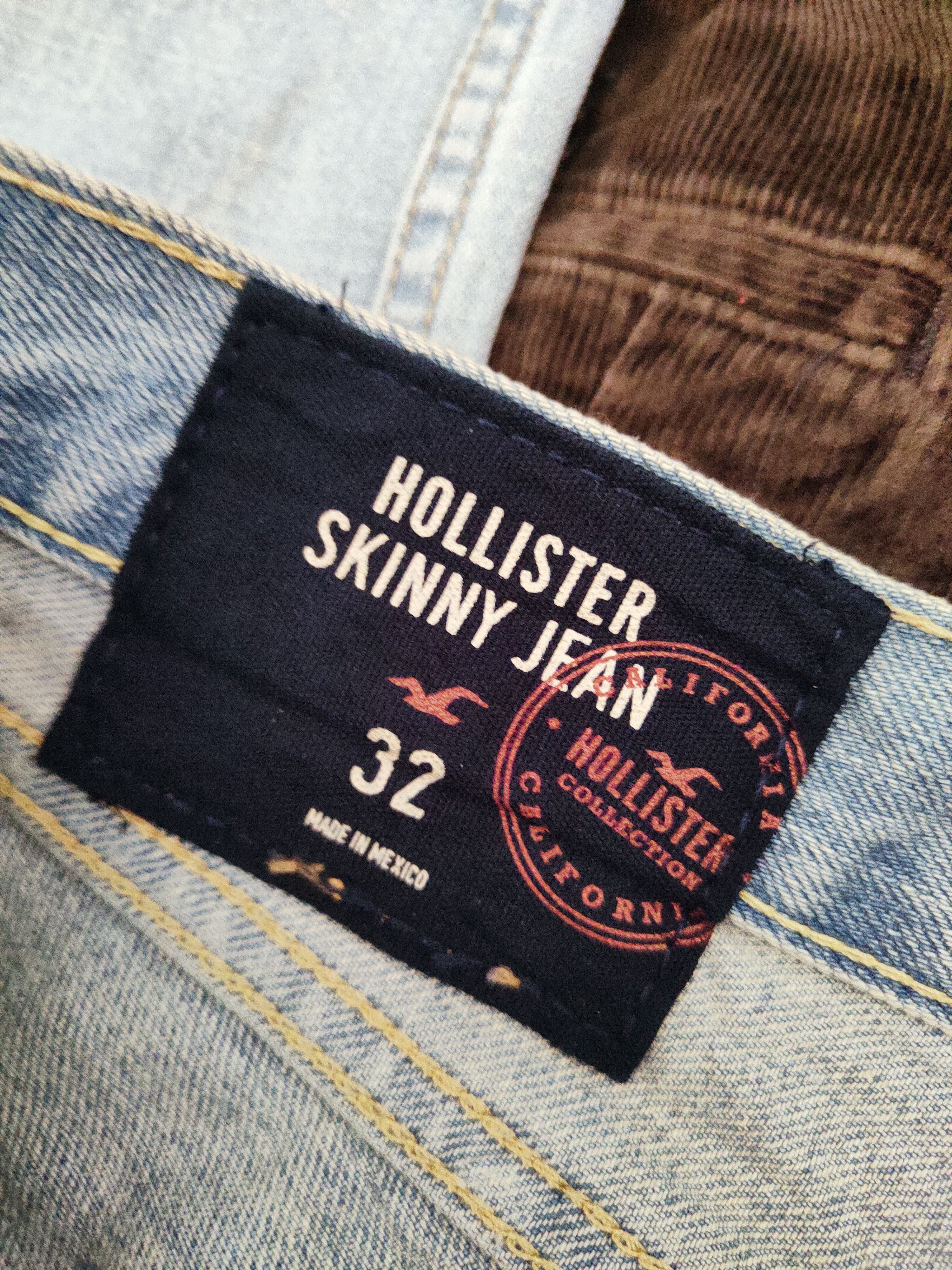Hollister Hollister Blue Distressed Ripped Skinny Jeans #W632 Size US 34 / EU 50 - 16 Thumbnail