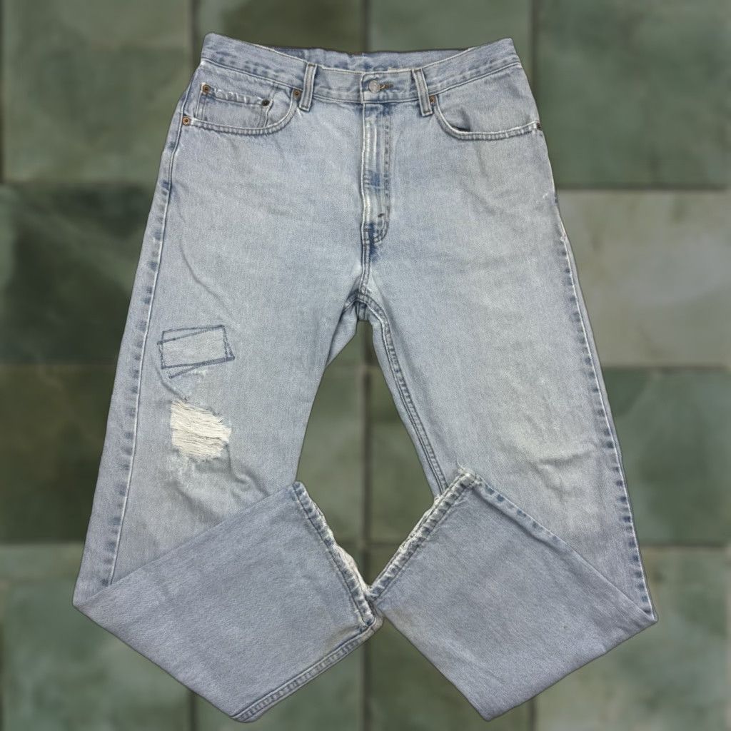 Levi's VINTAGE Levi's 505 Jeans Men Adult 34x30 Regular Fit Straight Blue Cotton 90s 2000s Size US 34 / EU 50 - 1 Thumbnail