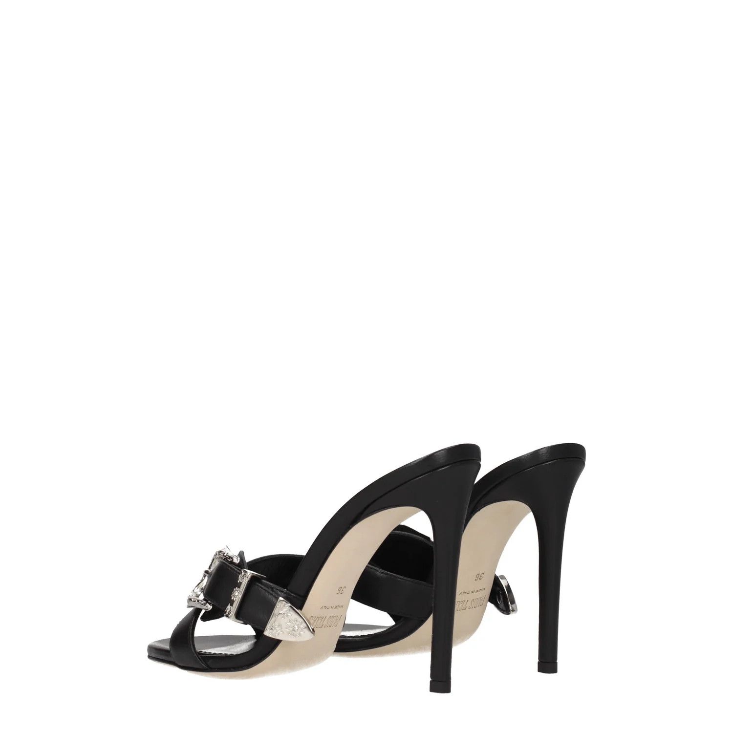 Paris Texas ob1o1e1124 Leather Sandals in Black Size US 10 / IT 40 - 4 Thumbnail