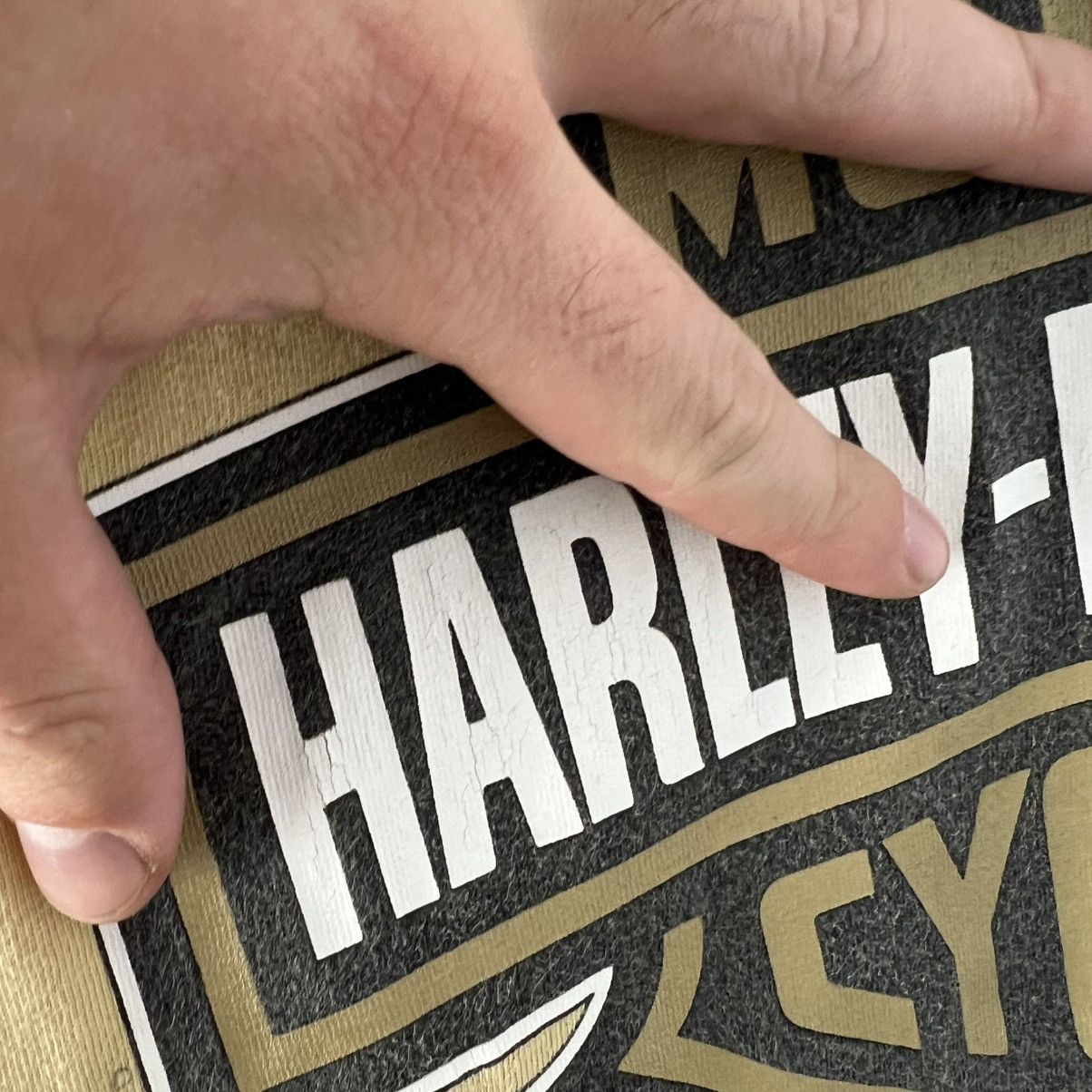 Harley Davidson Vintage 1996 Harley Davidson Made in USA Big Logo T-Shirt Size US XL / EU 56 / 4 - 5 Thumbnail