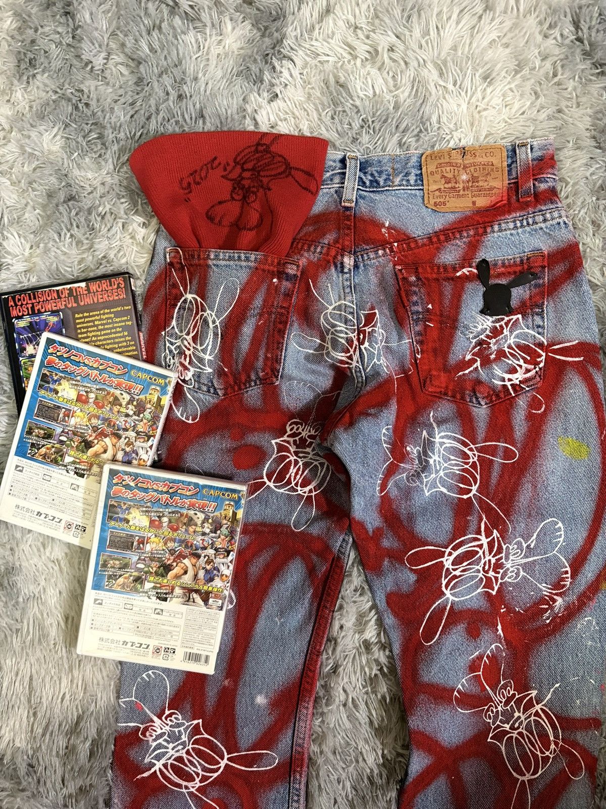 Skoloct 1/1 Skoloct painted denim Size US 29 - 4 Thumbnail