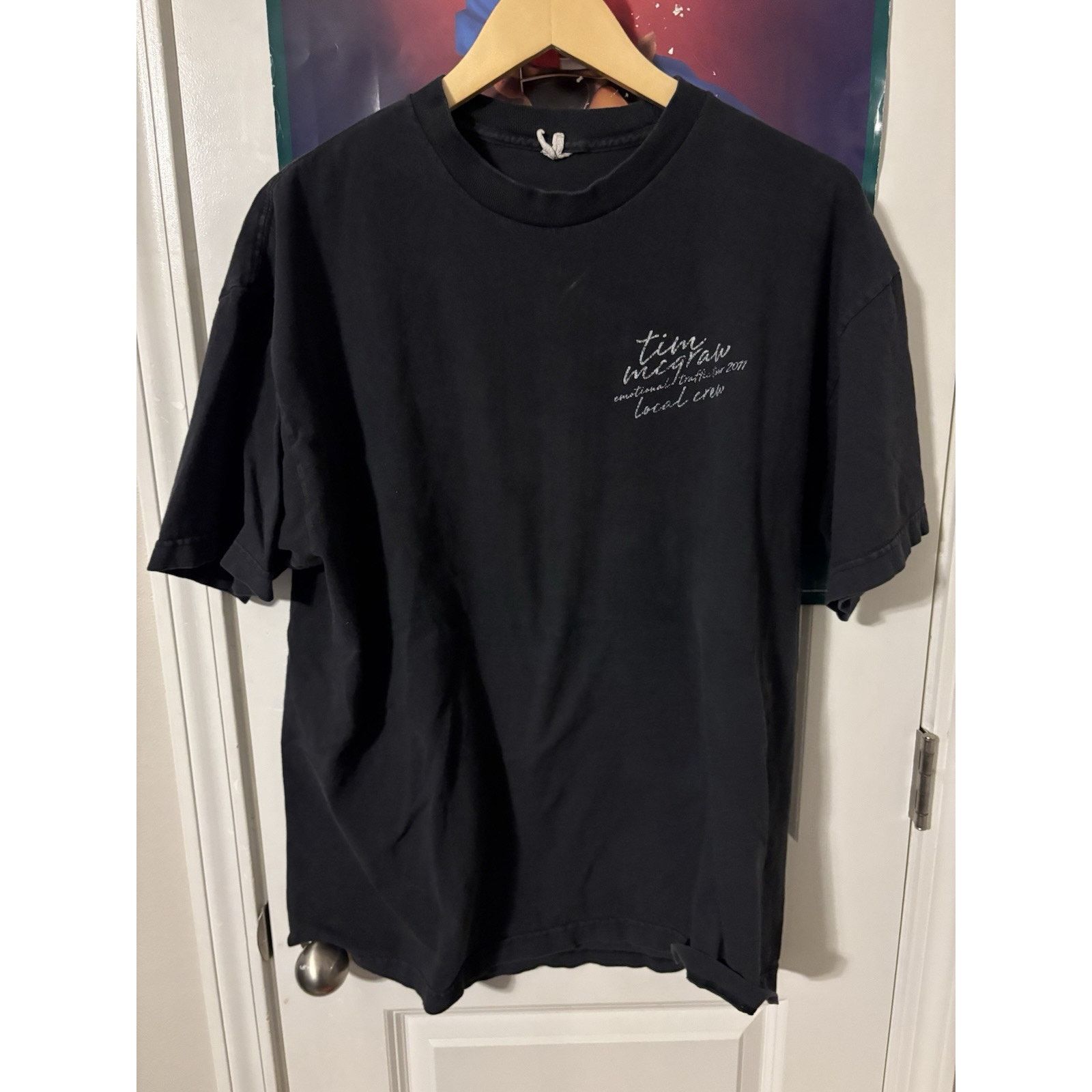 Vintage Tim McGraw XL Live Your Voice Local Crew 2008 Black Country Size US XL / EU 56 / 4 - 1 Thumbnail