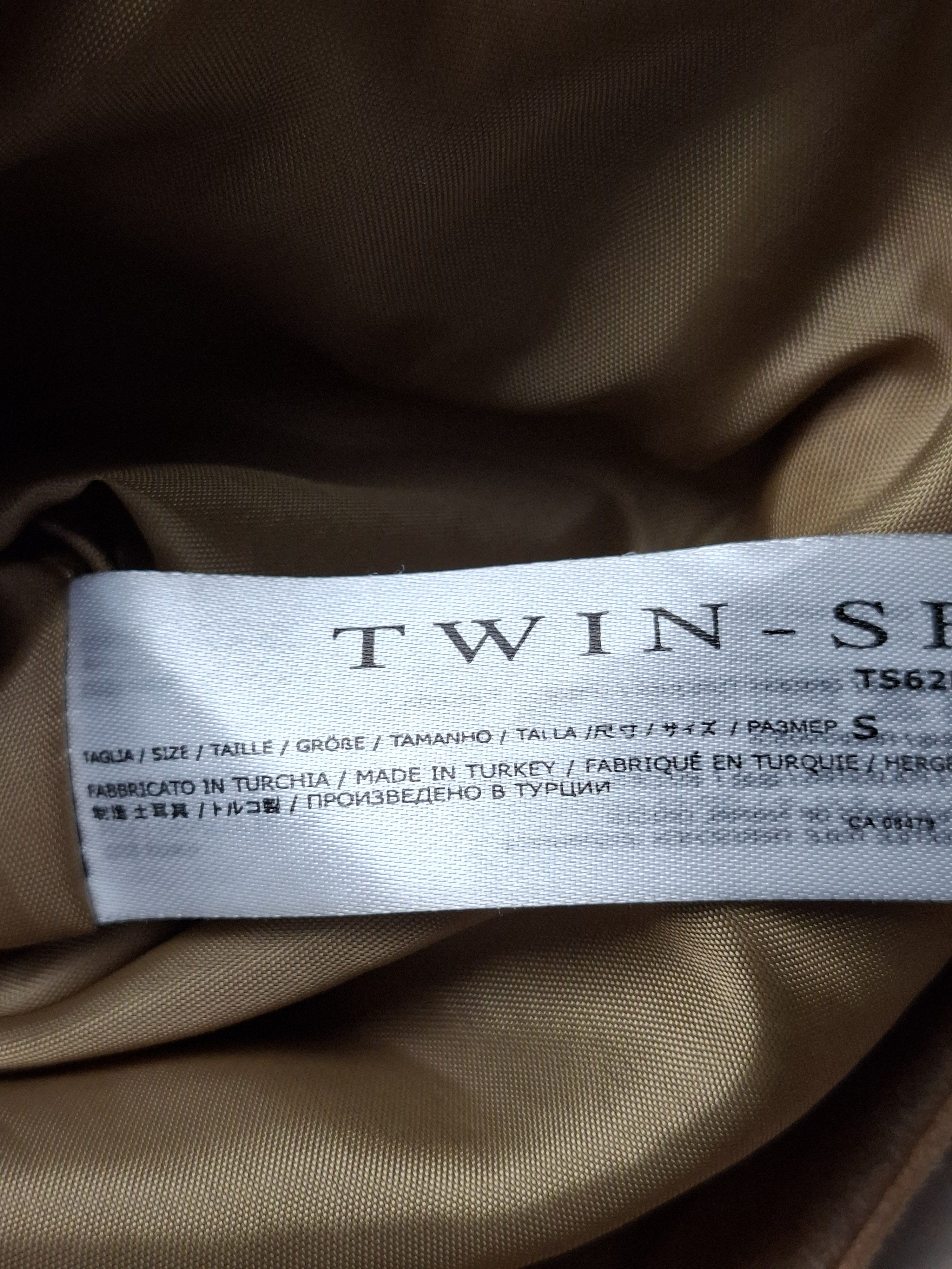 TWINSET TWIN-SET Simona Barbieri Suede Studded Jacket Tan Brown Size S / US 4 / IT 40 - 18 Thumbnail