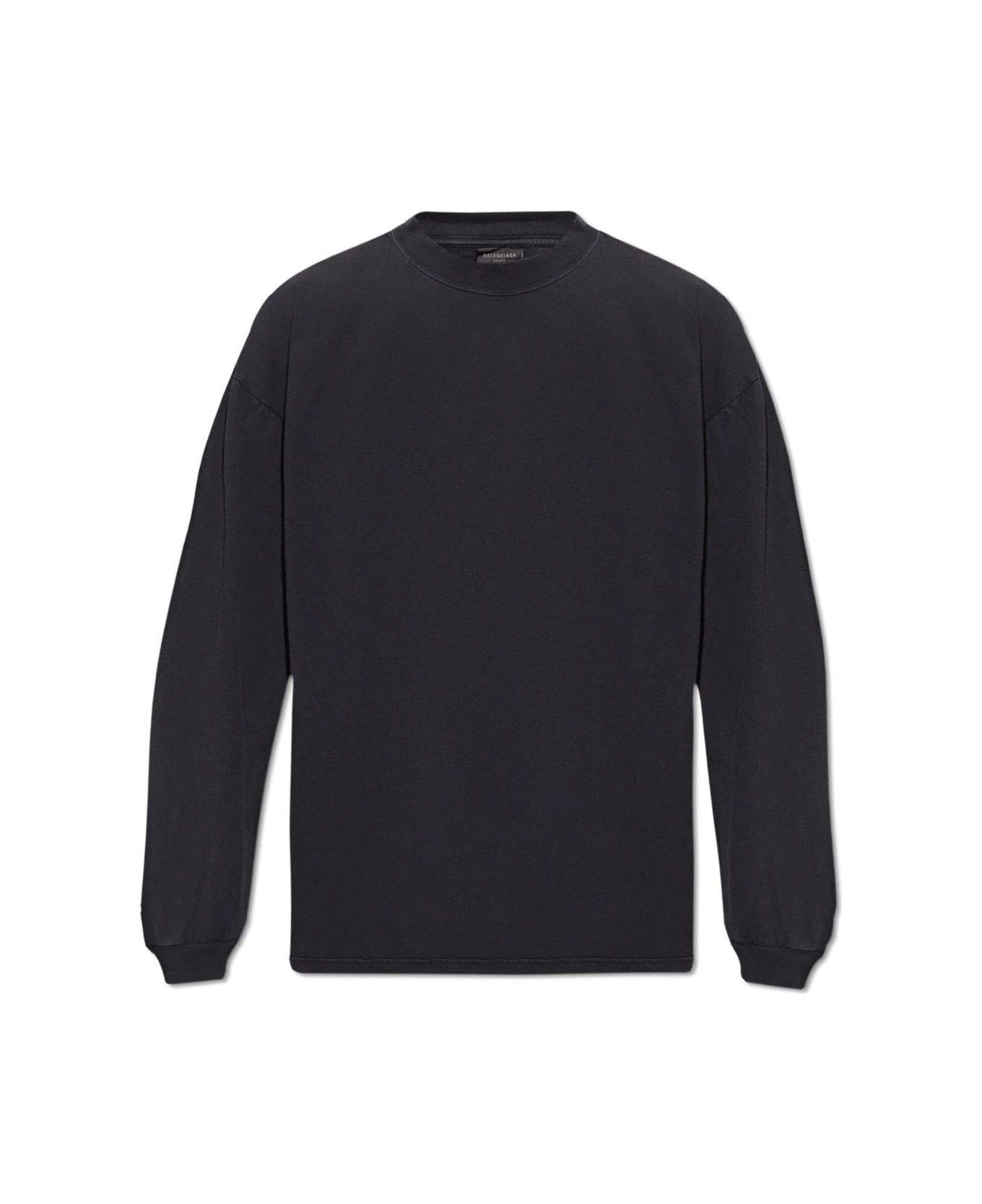 Balenciaga o1bcso1str0326 Stretched Out T-Shirt in Faded Black Size US S / EU 44-46 / 1 - 1 Thumbnail