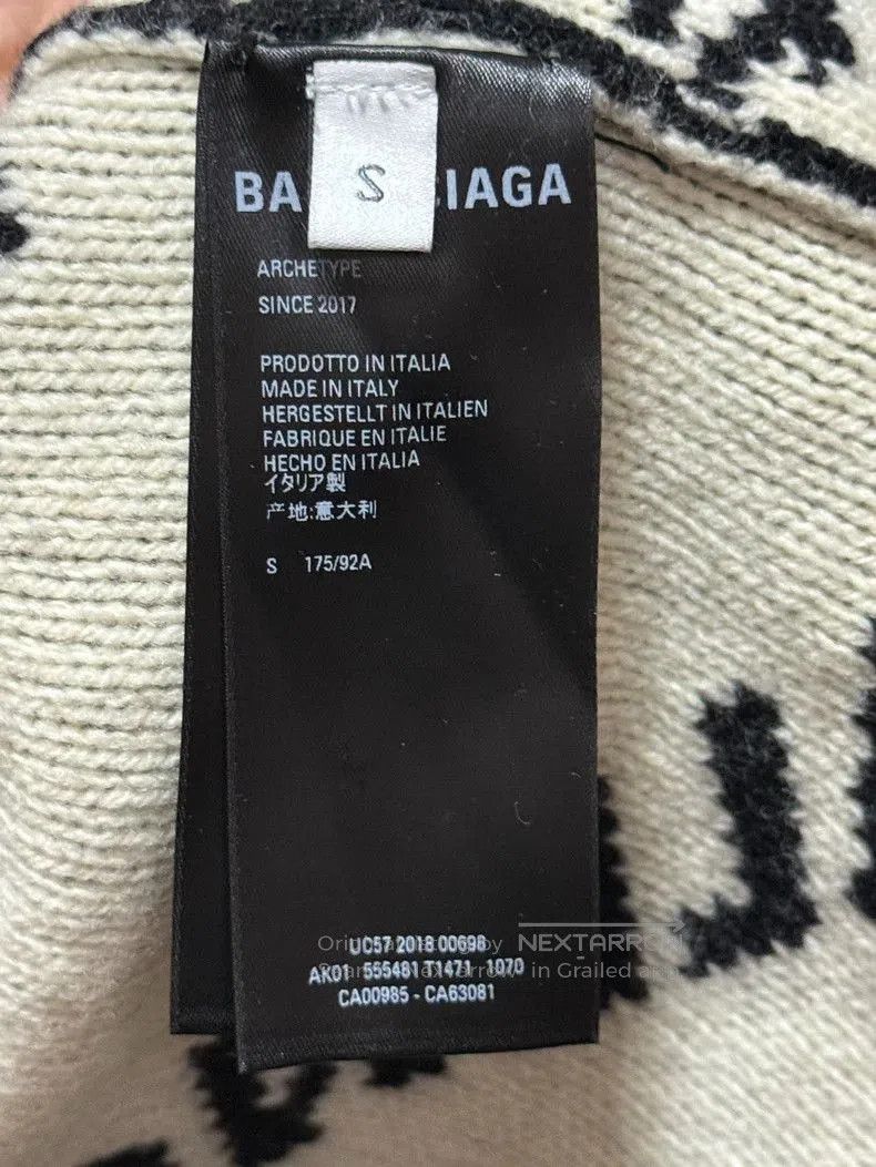 Balenciaga Balenciaga Logo Knit Sweater Black. Size US S / EU 44-46 / 1 - 4 Thumbnail