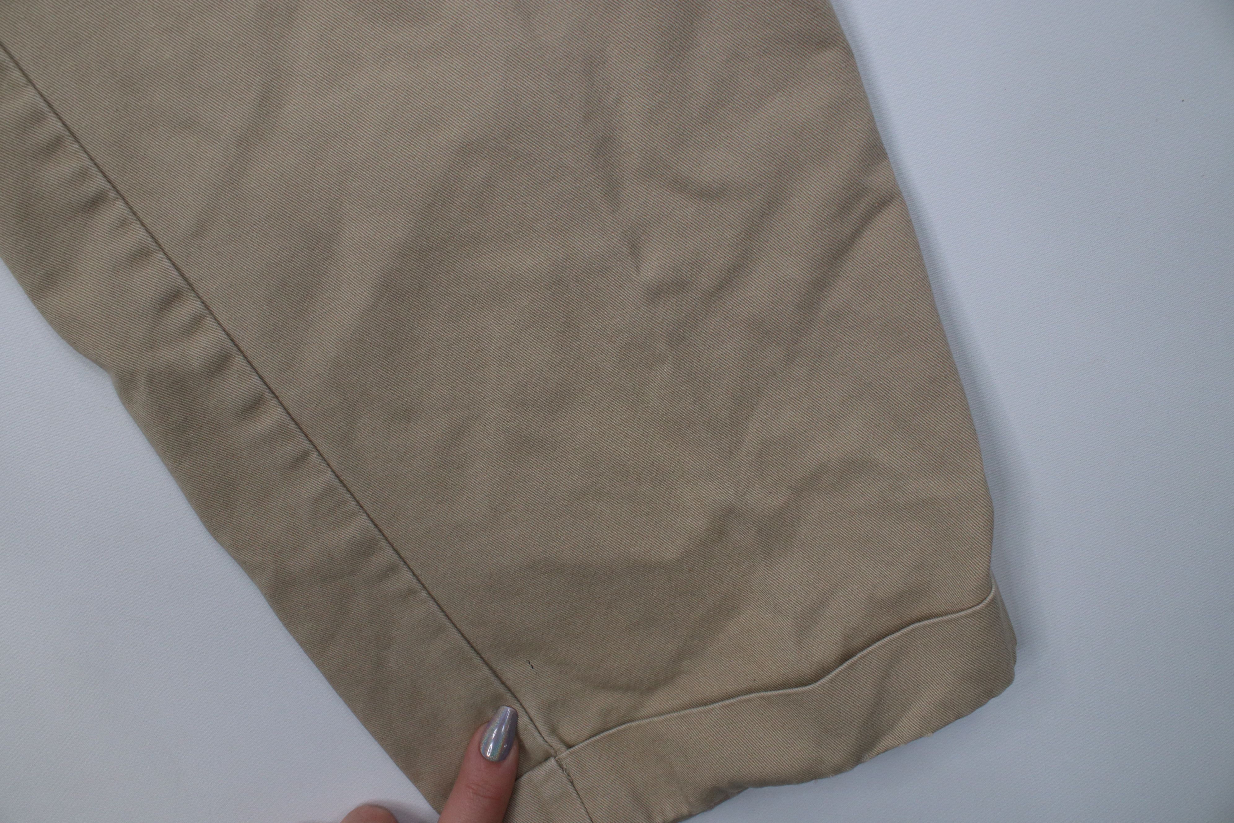 Polo Ralph Lauren Vintage 90s Ralph Lauren Cuffed Chino Pants Trousers Khaki Size US 34 / EU 50 - 5 Thumbnail