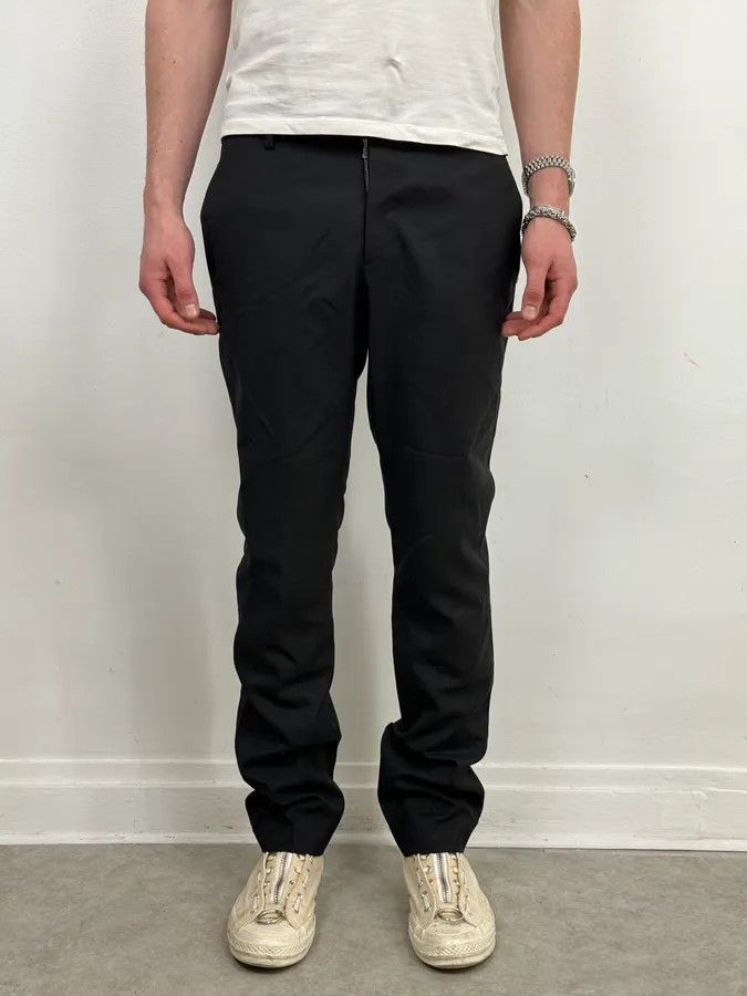 Saint Laurent Paris SS2012 Saint Laurent Black Classy Tailored Pants by Hedi Slimane Size US 32 / EU 48 - 2 Thumbnail