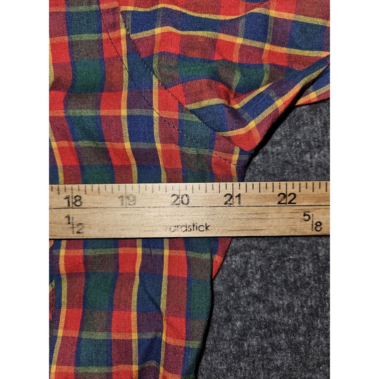 Vintage VINTAGE Ruddock Shirt Mens Small Red Plaid Western Pearl Snap Short Sleeve USA Size US M / EU 48-50 / 2 - 4 Thumbnail