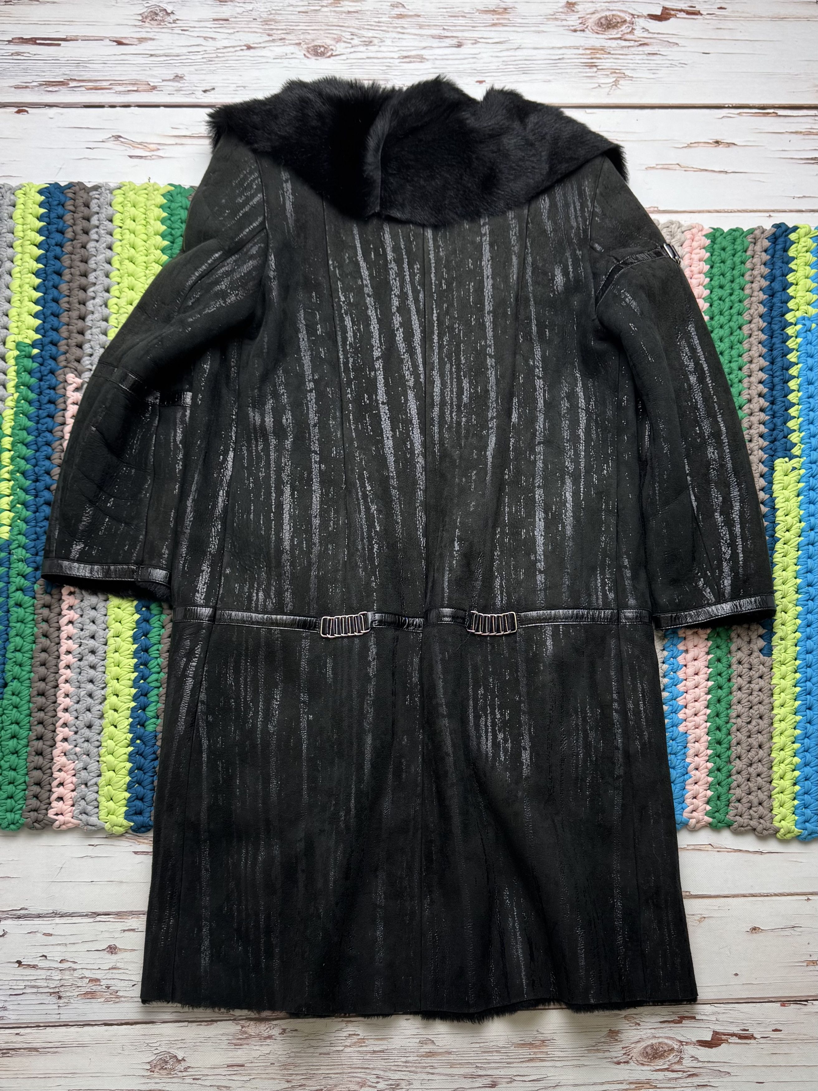 Japanese Brand Vintage Real Lambskin Coat With Real Fur Neck (D10)(D15)(V1) Size L / US 10 / IT 46 - 9 Thumbnail