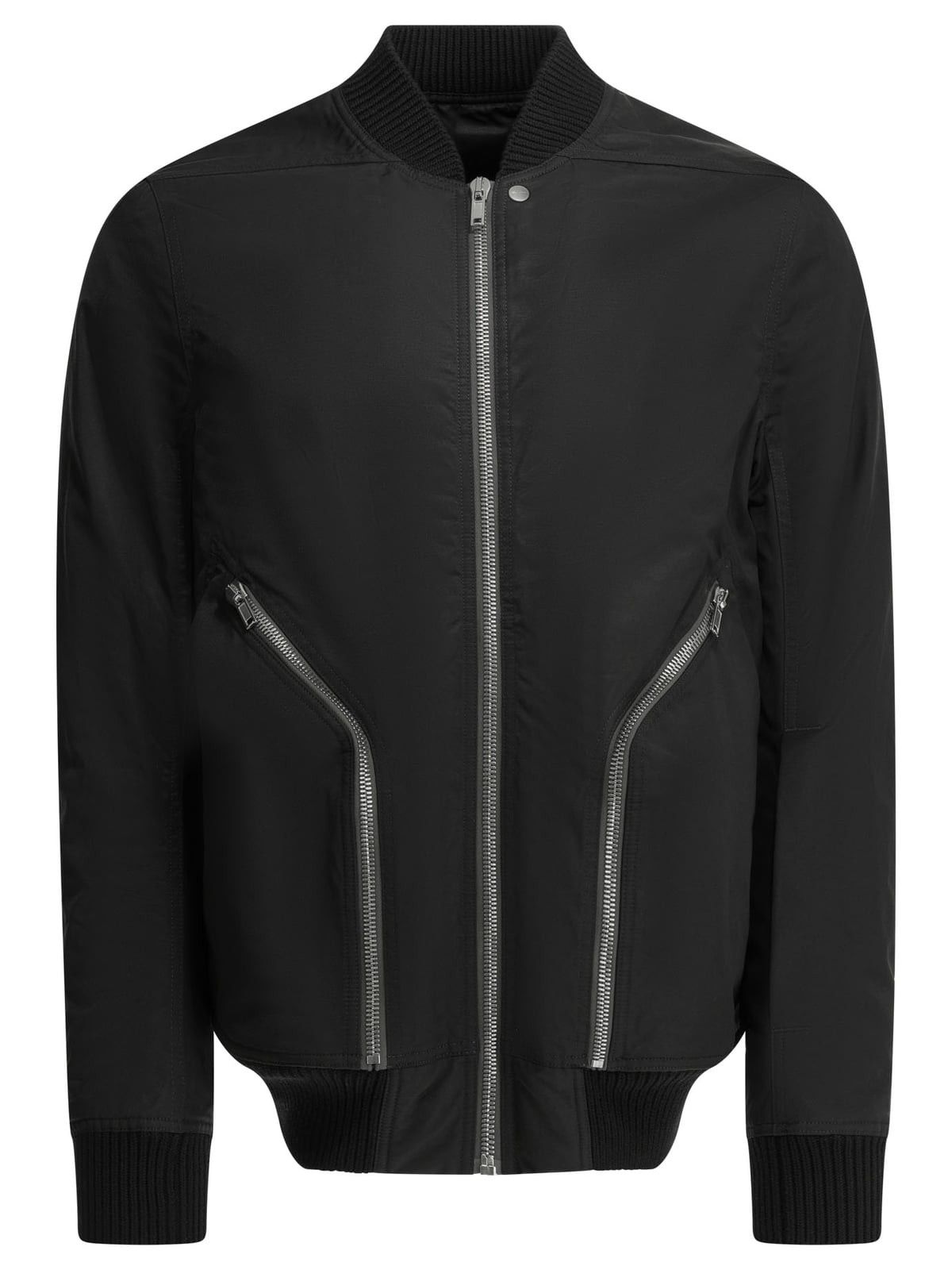Rick Owens Rick Owens FW22 Fog Black Cropped Bomber Jacket - US XL