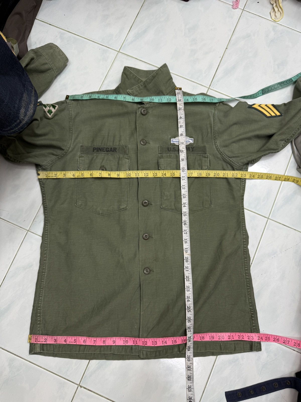 Vintage 🔥🔥🔥ARCHIVE VTG 60’s US ARMY SHIRTS JACKET Size US M / EU 48-50 / 2 - 18 Thumbnail