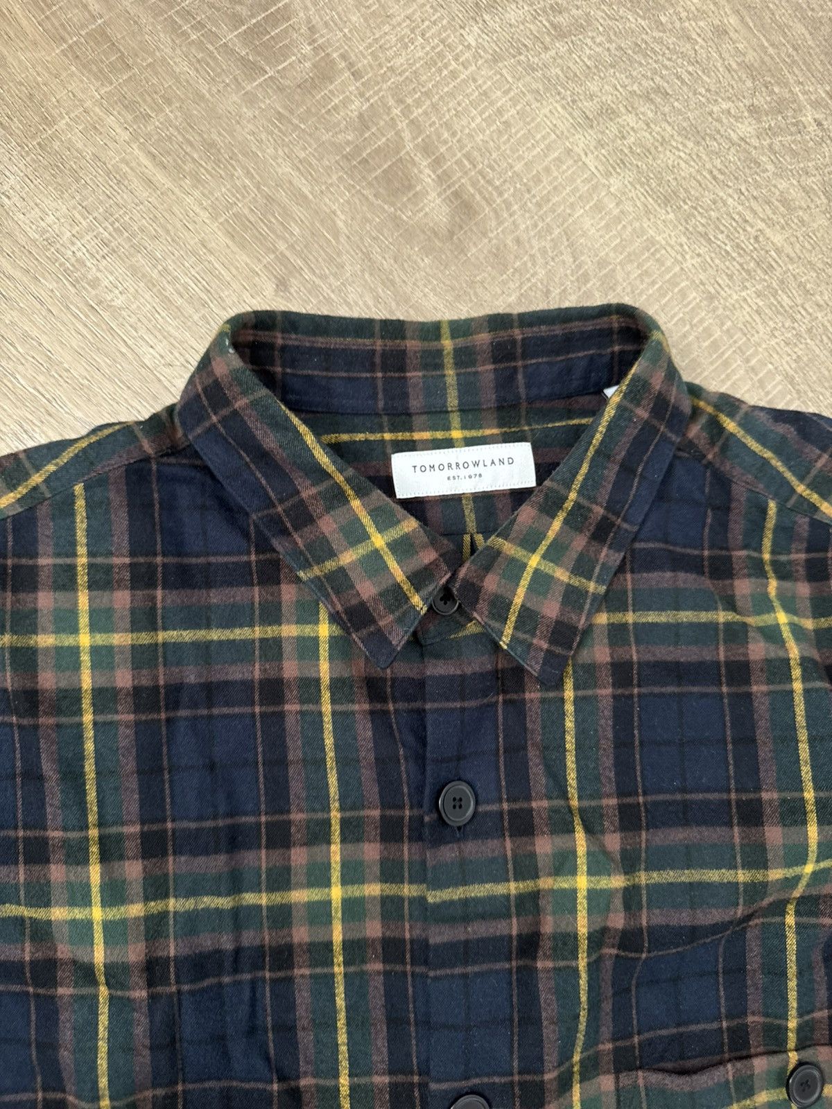 Tomorrowland Plaid Cotton Flannel Shirt Size US M / EU 48-50 / 2 - 2 Thumbnail