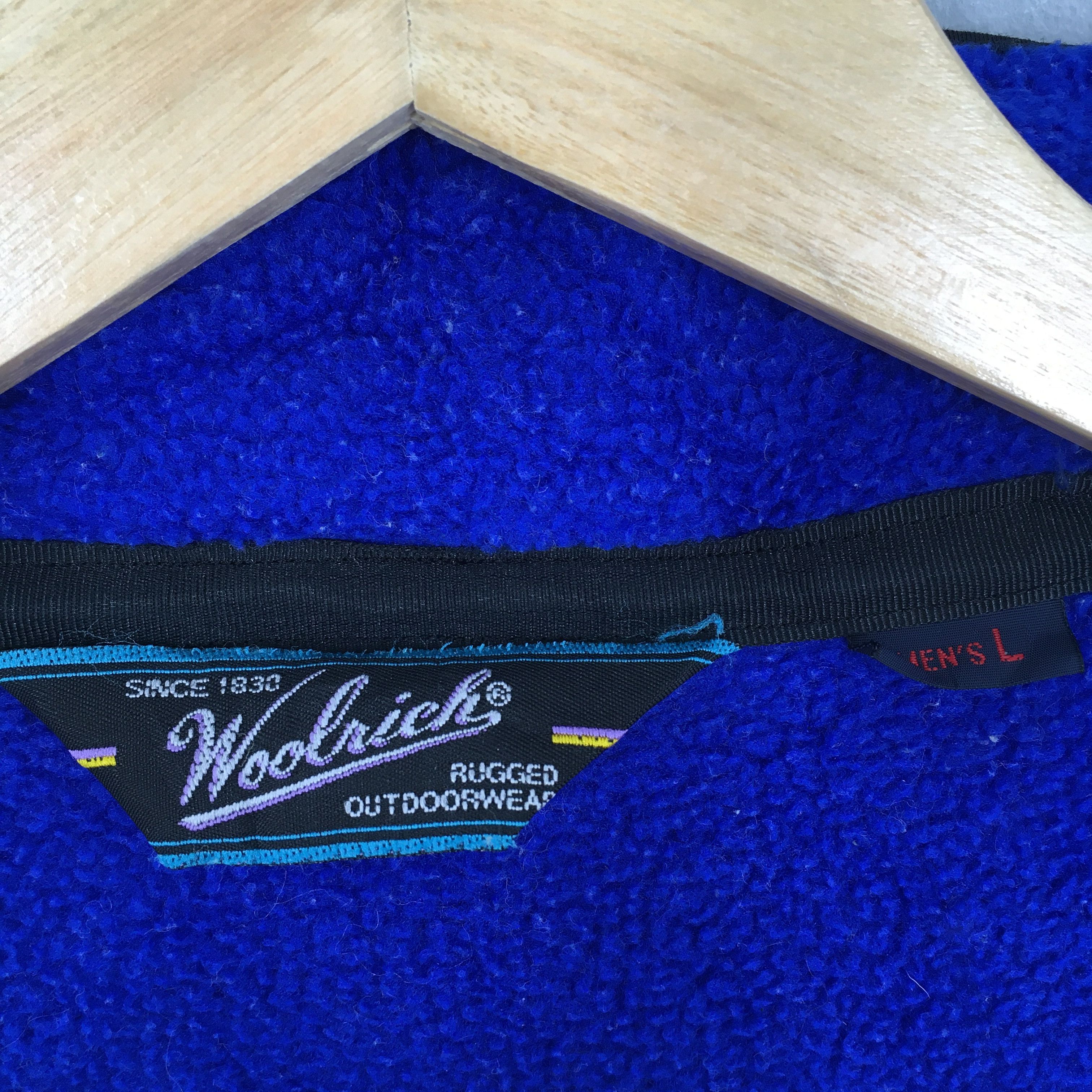 Polartec × Vintage × Woolrich Woolen Mills Vintage Woolrich Polartec Fleece Blue Sweatshirt Large Size US L / EU 52-54 / 3 - 7 Thumbnail