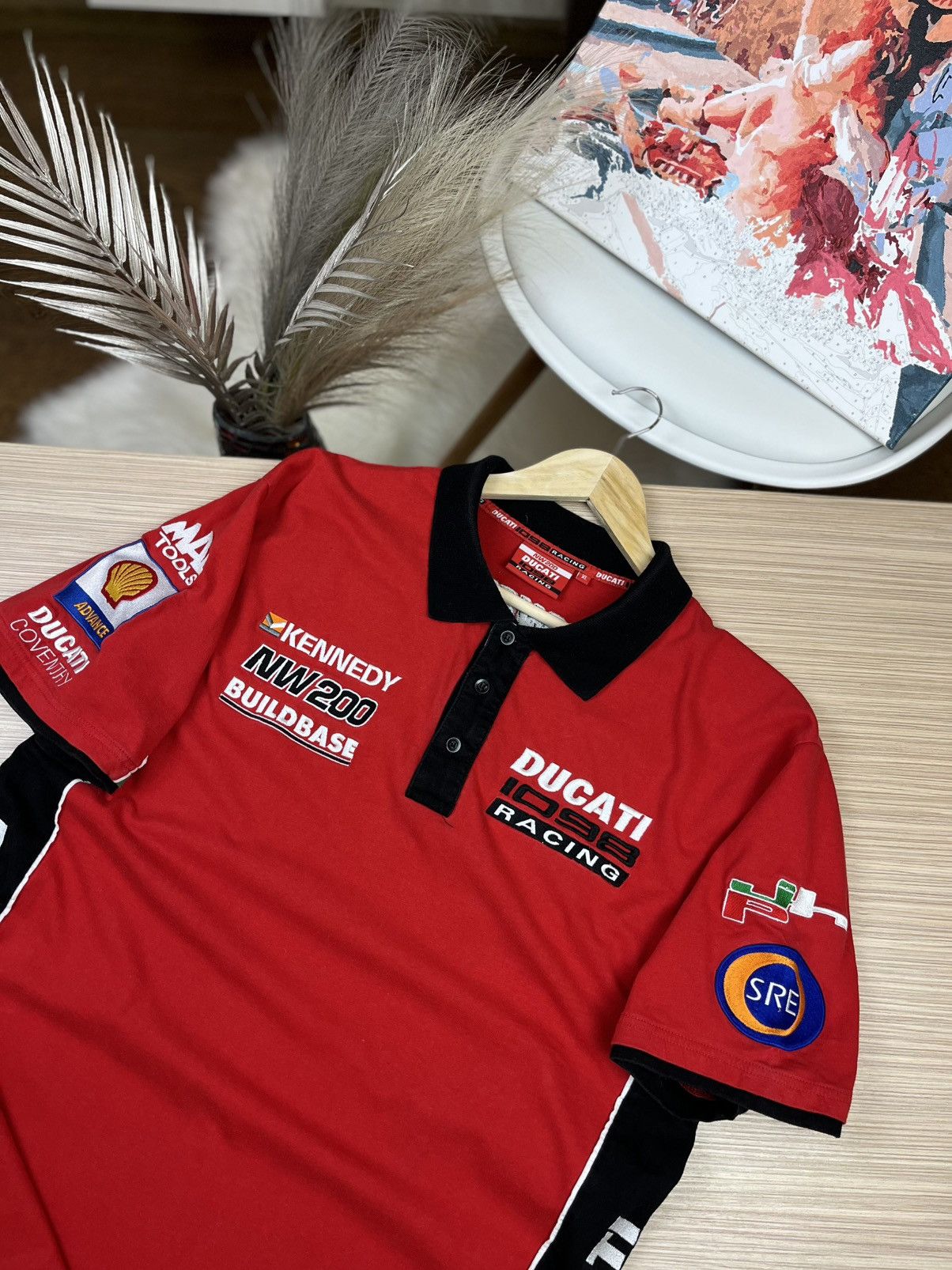 Ducati Vintage Ducati Racing Polo 1098 NW 200 Size US XL / EU 56 / 4 - 2 Thumbnail