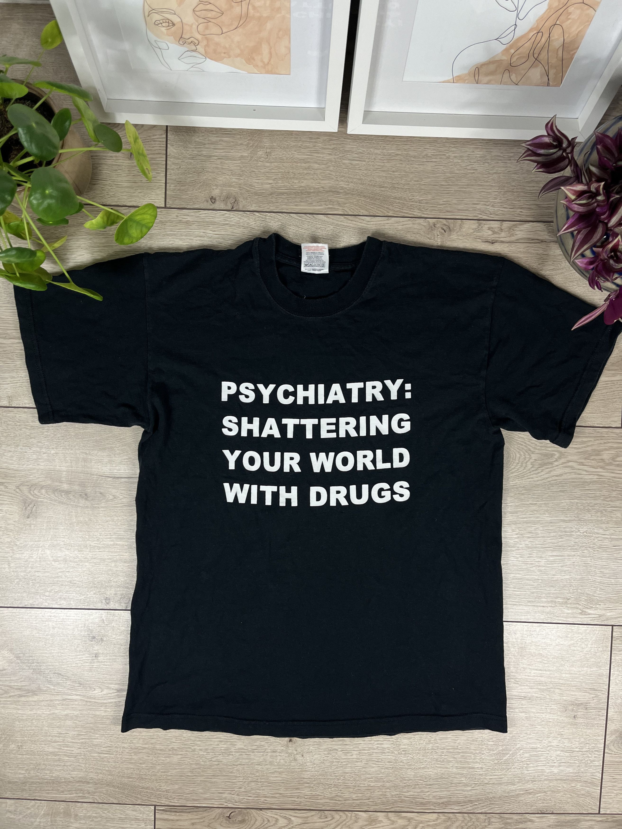 Vintage Vintage Drugs Psychiatry Blow Your Mind Humor Tshirt Size US M / EU 48-50 / 2 - 1 Thumbnail
