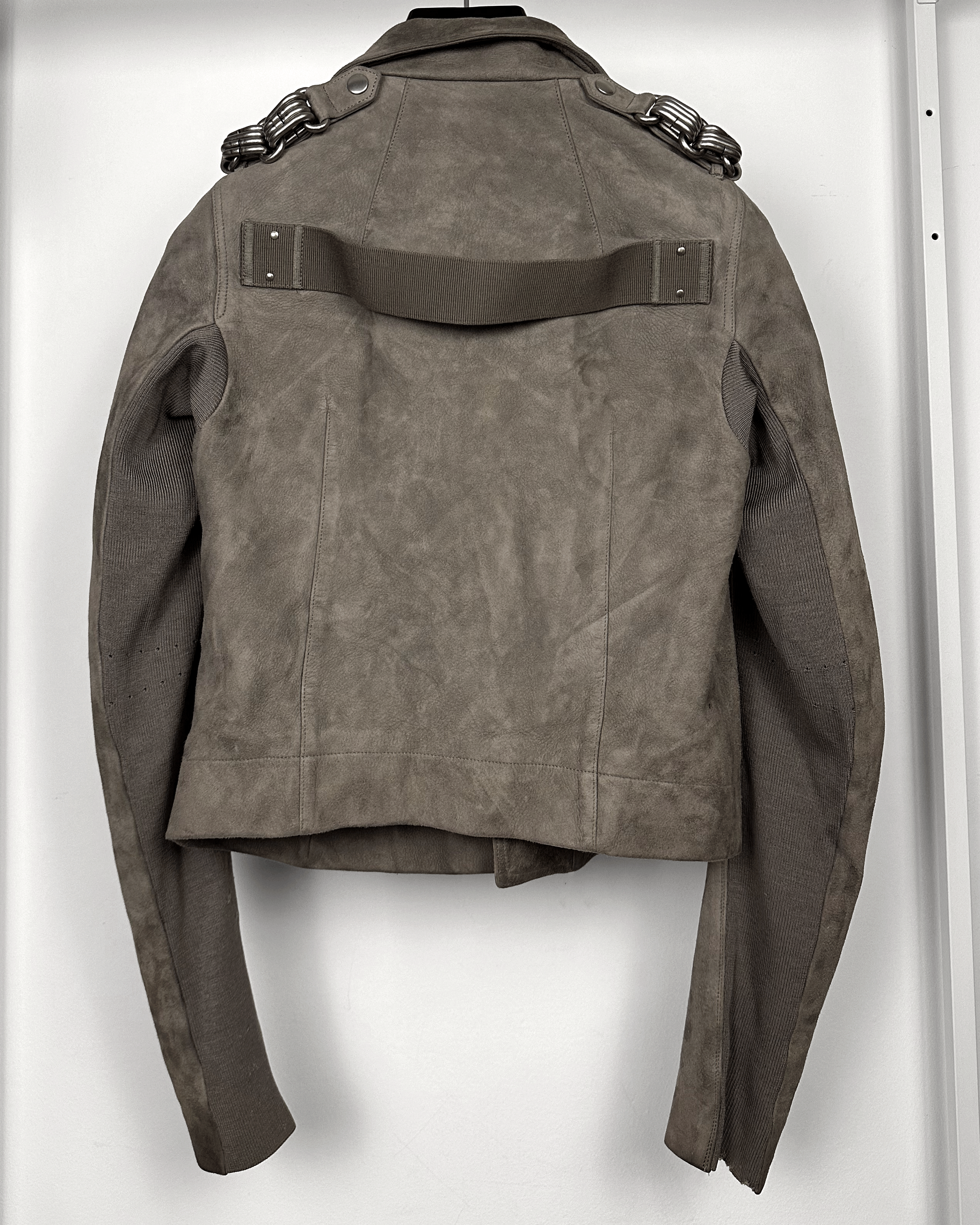 Rick Owens Rick Owens Chain Stooges Biker Suede Leather Jacket Size US S / EU 44-46 / 1 - 7 Thumbnail