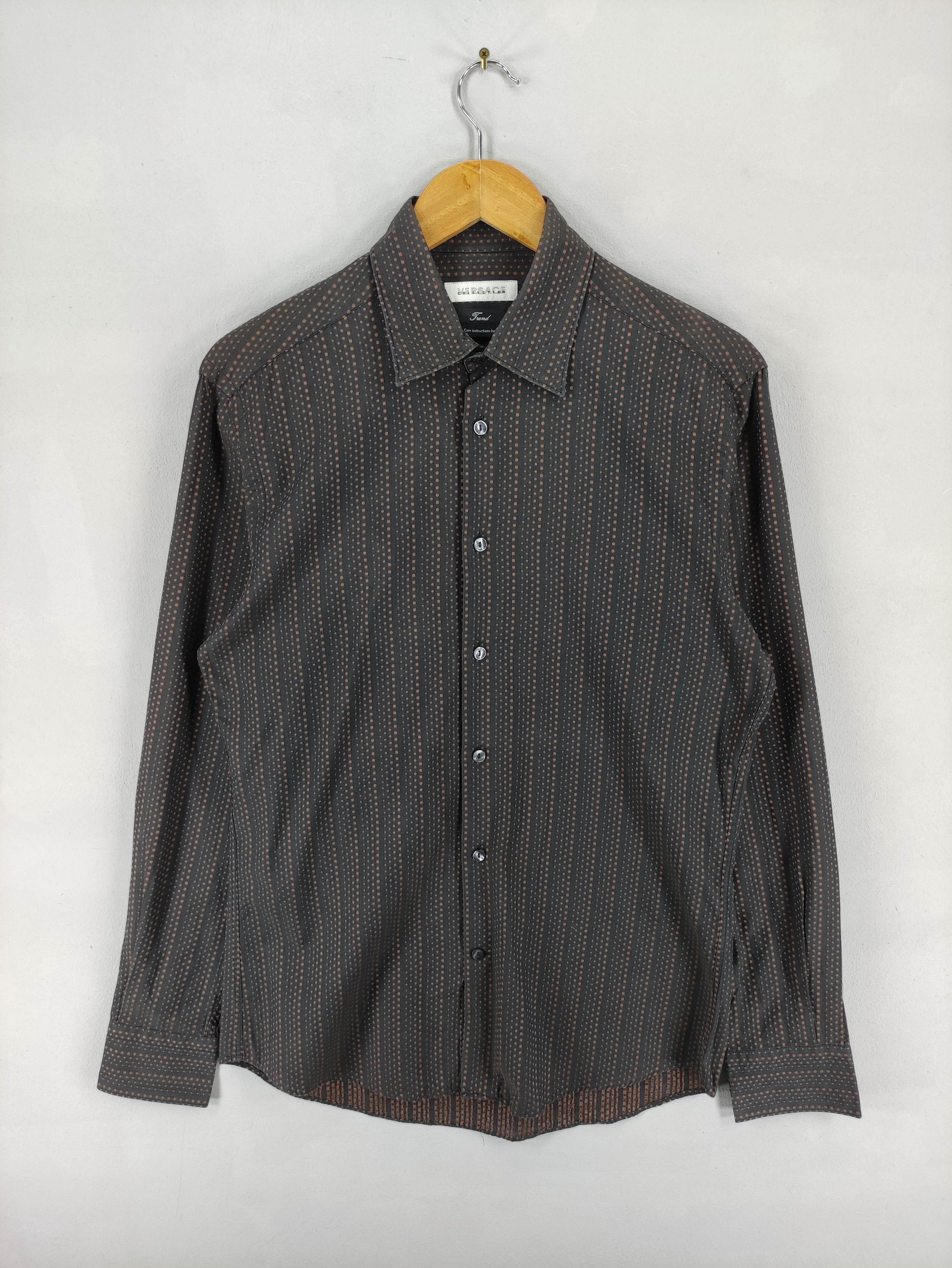 Versace Vintage Versace Shirt Button up Long Sleeve Size US M / EU 48-50 / 2 - 1 Thumbnail
