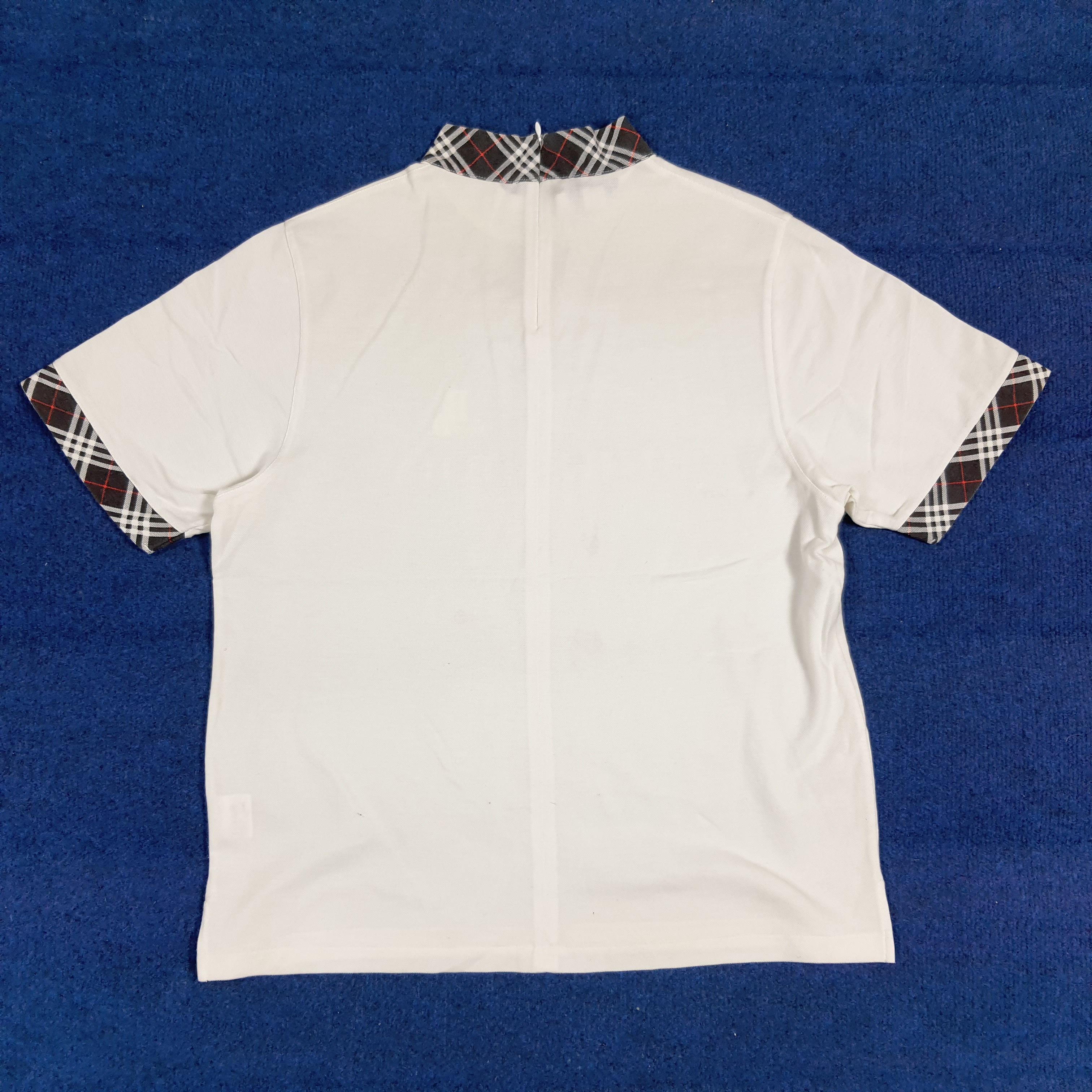 Burberry Vintage Burberrys' Nova Check Back Zipper Tshirt C285N4 Size M / US 6-8 / IT 42-44 - 4 Thumbnail