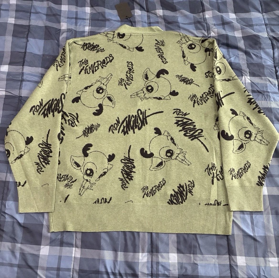 The Hundreds NWT The Hundreds Ron English Deer Button Up Knit Cardigan Size US XL / EU 56 / 4 - 2 Thumbnail