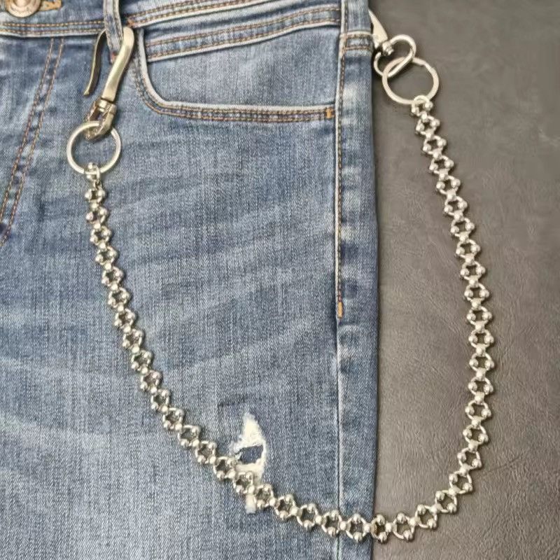 Jewelry Punk Waist Pants Chain Wallet Chain Keychain Size ONE SIZE - 8 Thumbnail