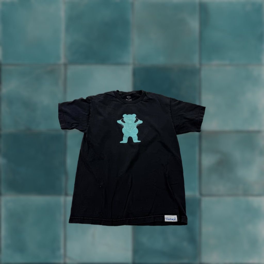 Diamond Supply Co. Diamond Supply Co Shirt Mens Medium Black Grizzly Bear Graphic Tee Skate Size US M / EU 48-50 / 2 - 1 Thumbnail