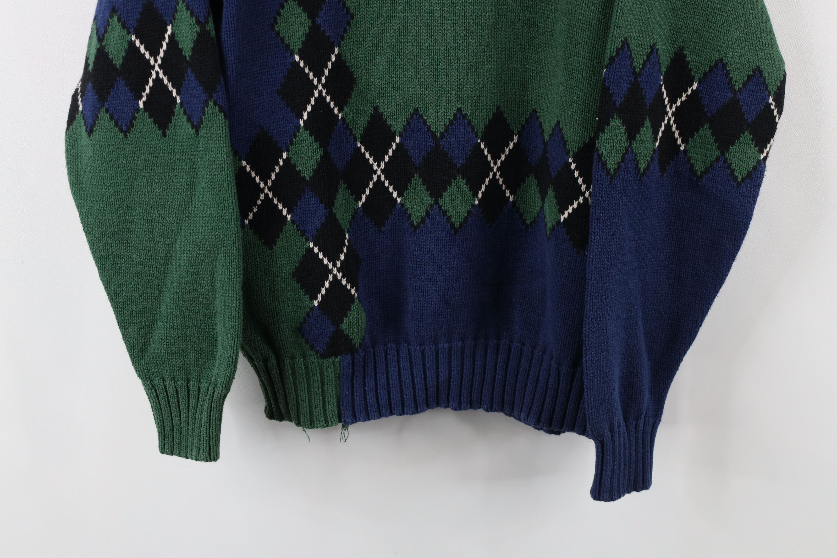 Vintage Vintage 90s Streetwear Marled Knit Turtleneck Sweater Size L / US 10 / IT 46 - 3 Thumbnail