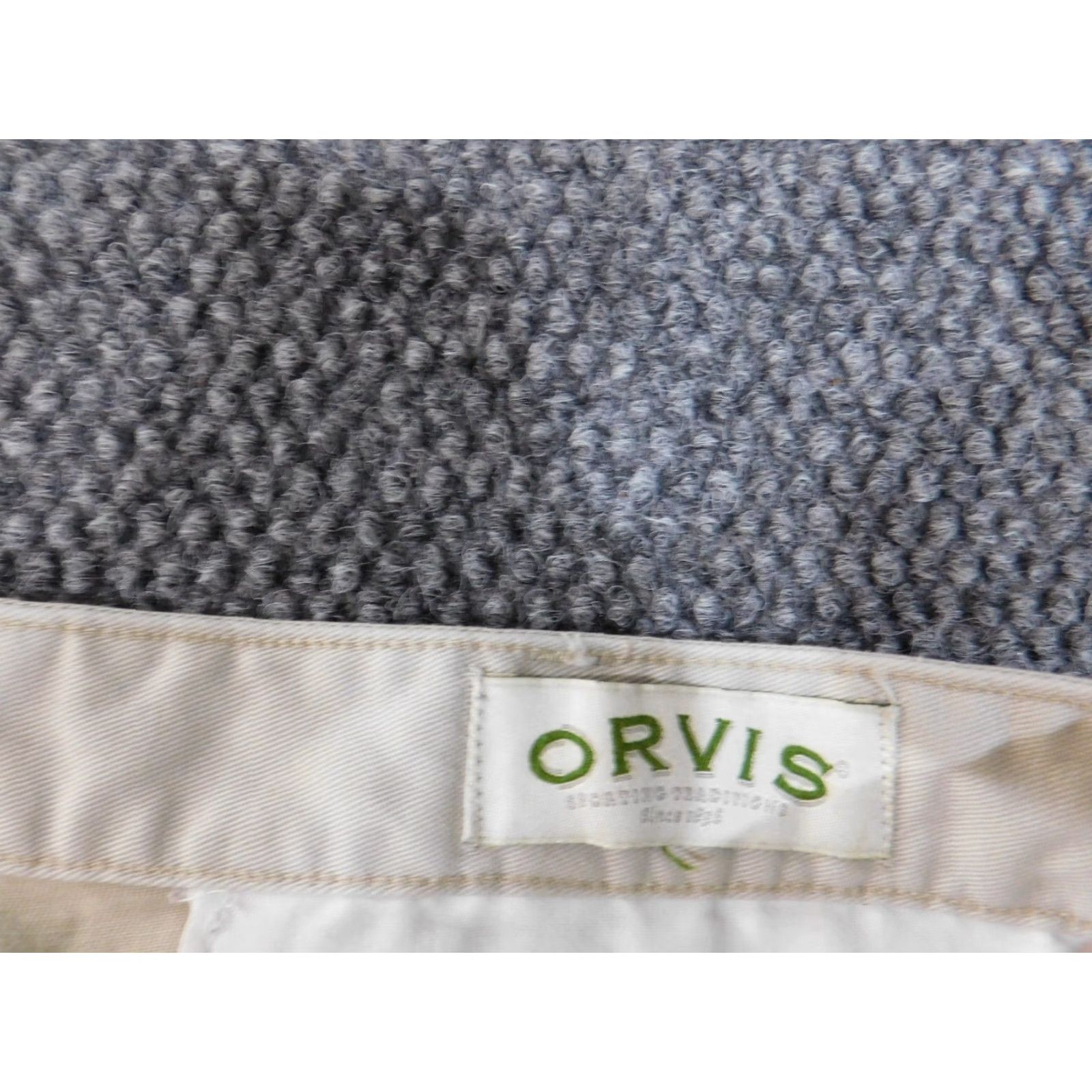 Orvis Orvis Pants 38x28 Men Beige Cotton Chino Straight Leg Flat Front Casual Modern Classic Pockets No Holes or Tears Size US 38 / EU 54 - 3 Thumbnail