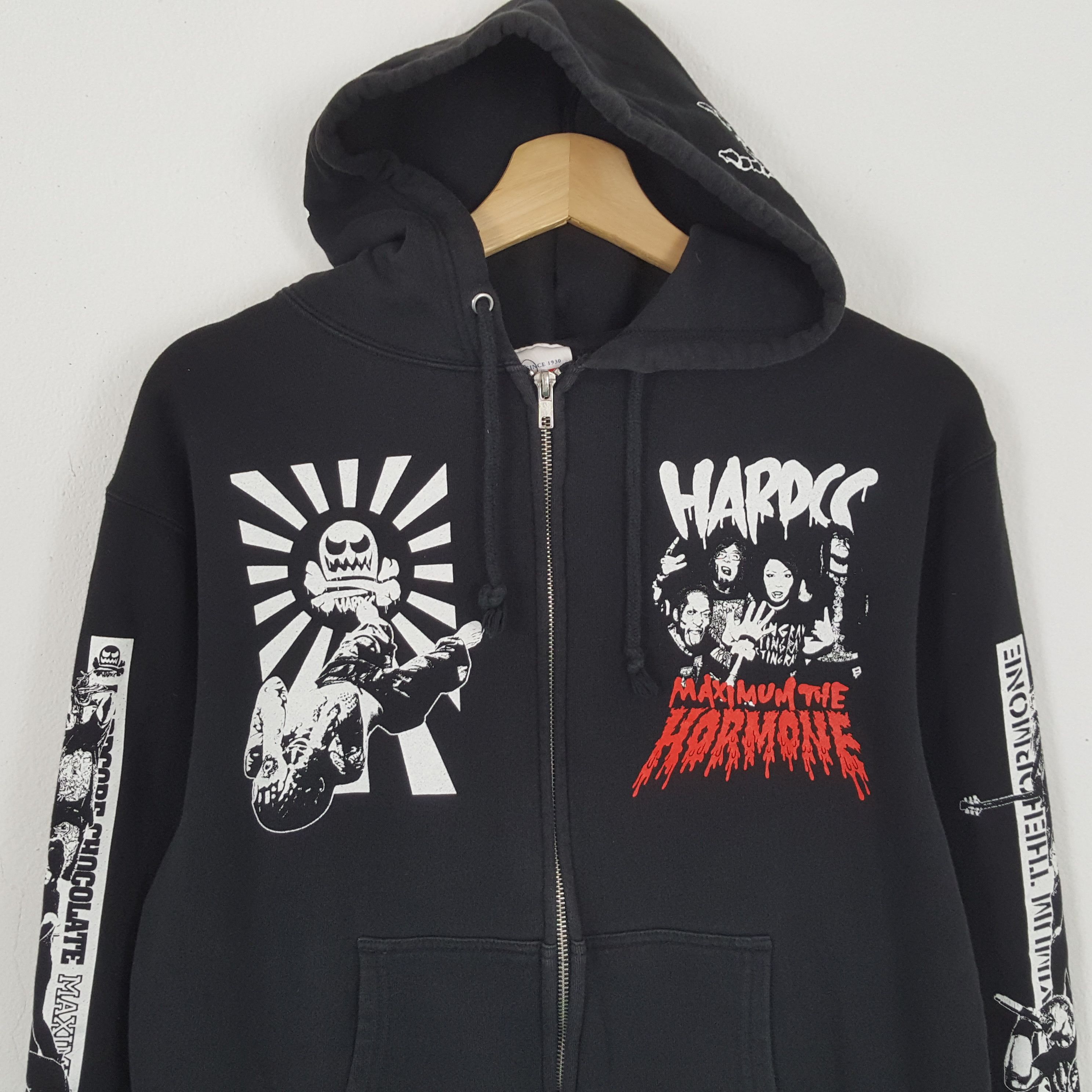 Band Tees × Vintage Vintage MAXIMUM THE HORMONE Japanese Metal Band Hoodies Size US S / EU 44-46 / 1 - 4 Thumbnail