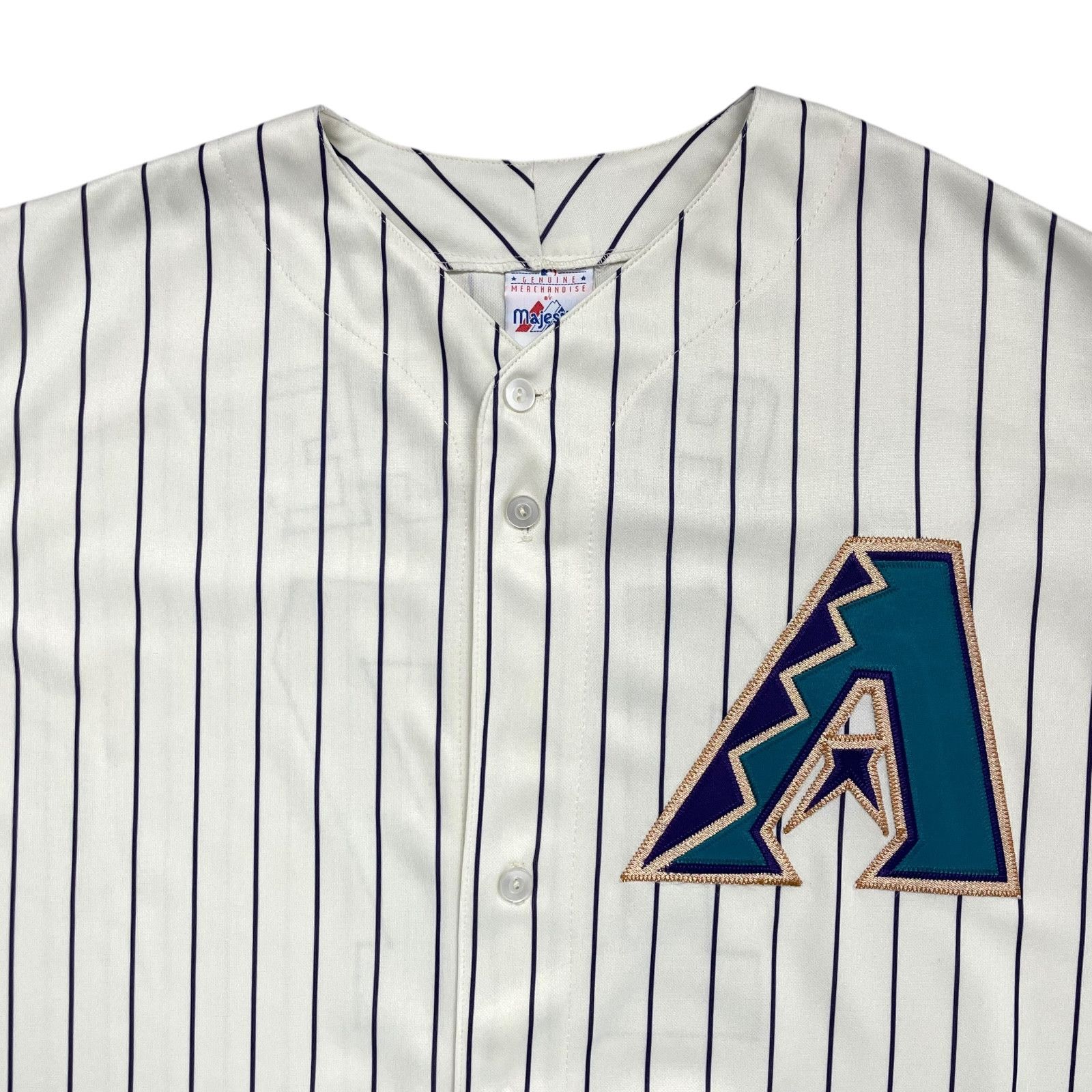 Majestic ARIZONA DIAMONDBACKS MARK GRACE MAJESTIC PINSTRIPE JERSEY Size US XL / EU 56 / 4 - 4 Thumbnail