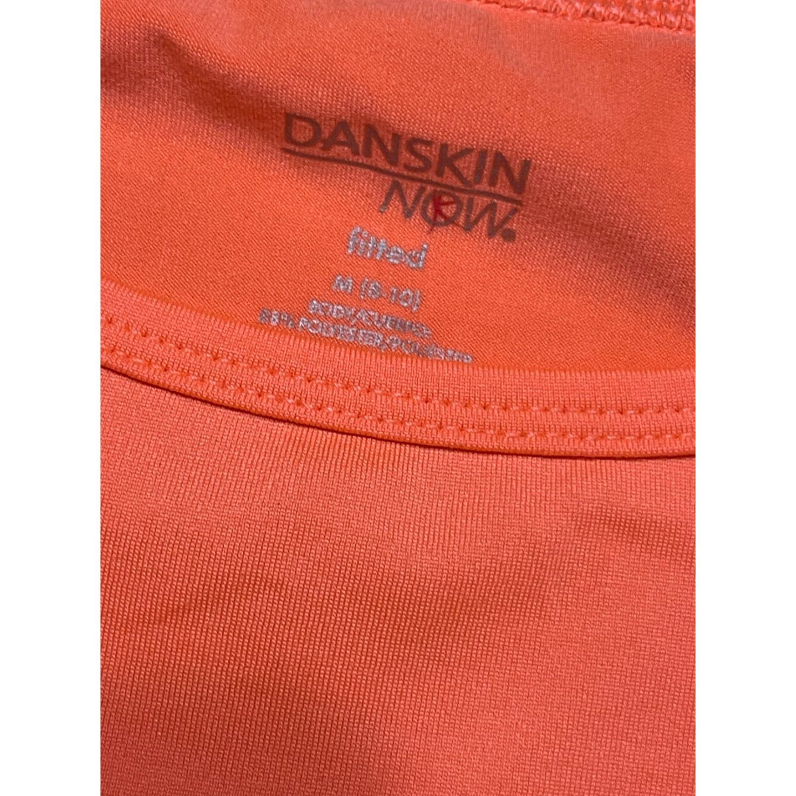 Vintage Danskin Now Shirt Womens Medium Orange Fitted Athletic Wear Long Sleeve Shirt Shirt Size M / US 6-8 / IT 42-44 - 5 Thumbnail