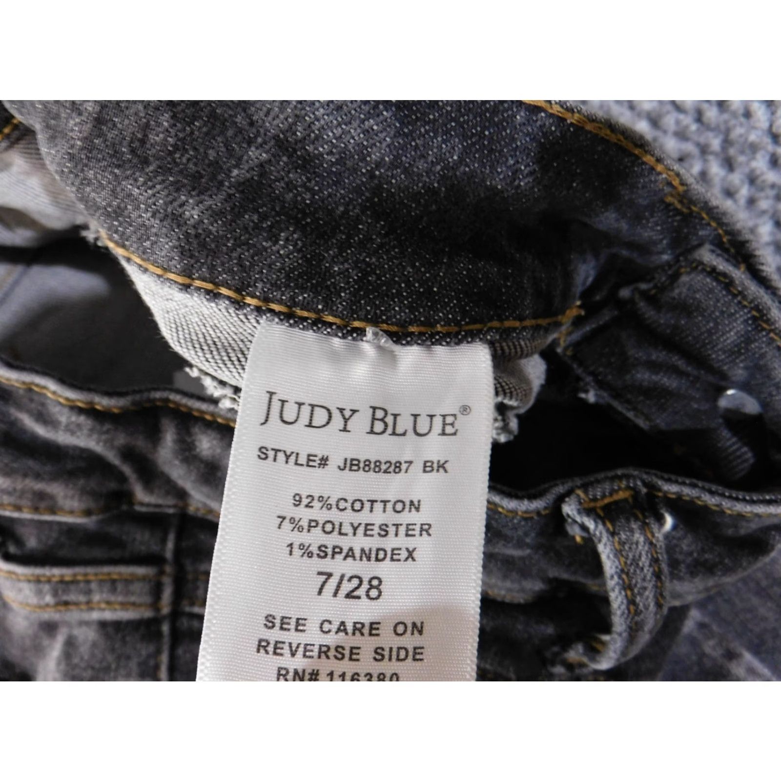 Denime Judy Blue Jeans Skinny Retro Denim 28 Women's Blue Cotton Blend Stretch Zipper Pockets Size 42" / US 20 - 5 Thumbnail
