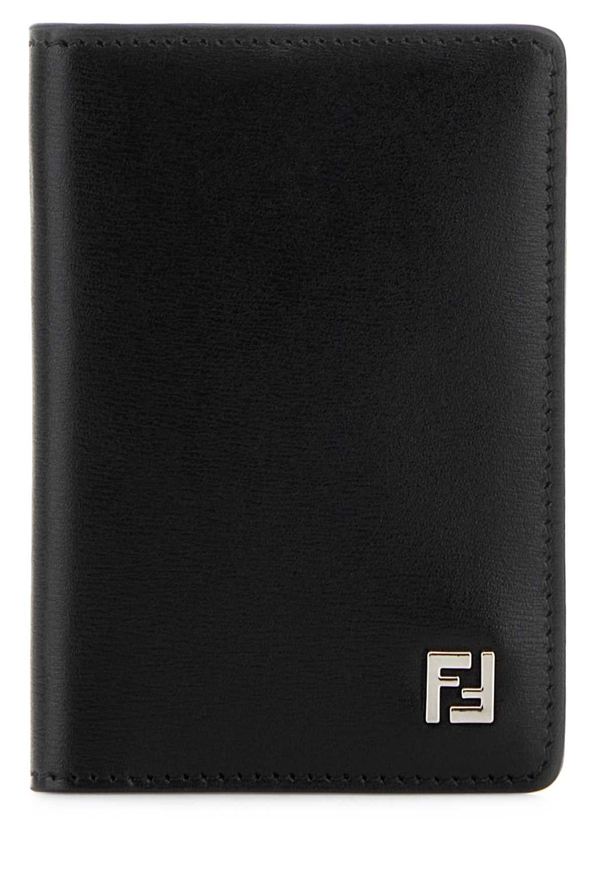 Fendi Black Leather Card Holder Size ONE SIZE - 1 Thumbnail