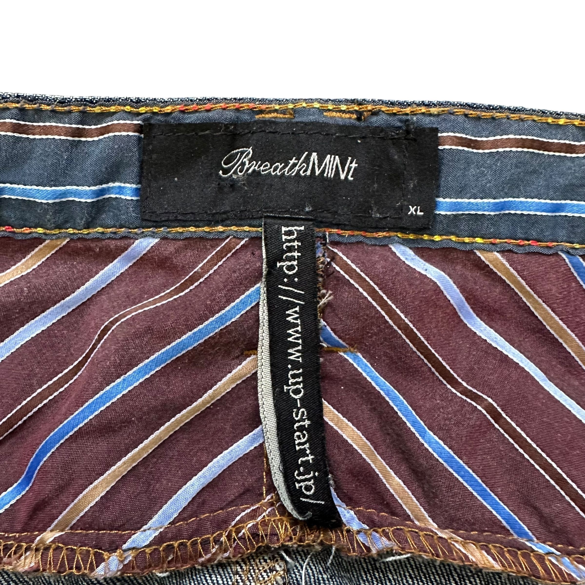 Japanese Brand Breath Mint Twisted Legs Double Waist Denim Pant #A58-1333 Size US 30 / EU 46 - 7 Thumbnail