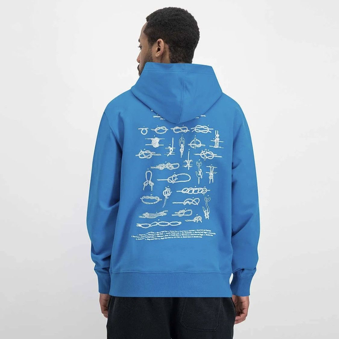 Helmut Lang Helmut Lang Knots Lifeguard Hoodie Blue Graphic Size US M / EU 48-50 / 2 - 8 Thumbnail