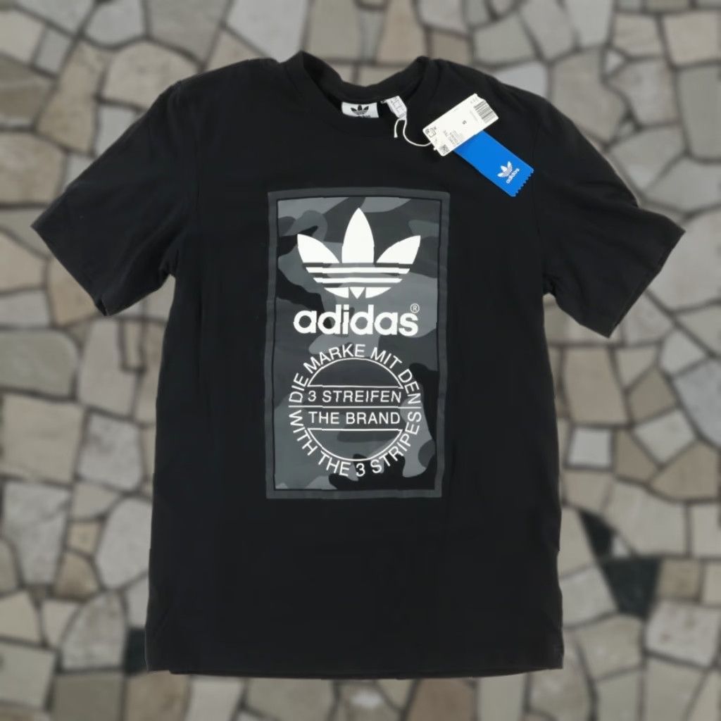Adidas Adidas Camo Tee Solid T-Shirt Black Men's S Size US S / EU 44-46 / 1 - 1 Thumbnail
