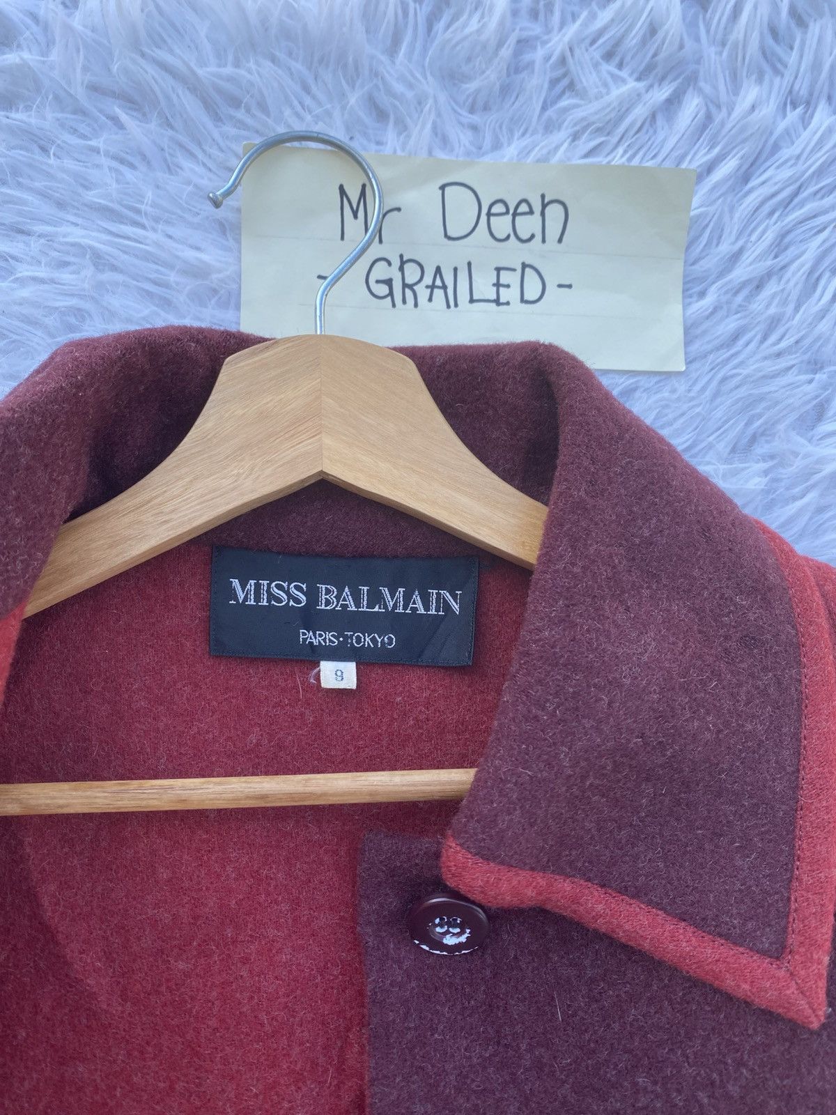 Balmain Rare Vintage 90s Swiss Balmain Wool Jacket Size M / US 6-8 / IT 42-44 - 12 Thumbnail