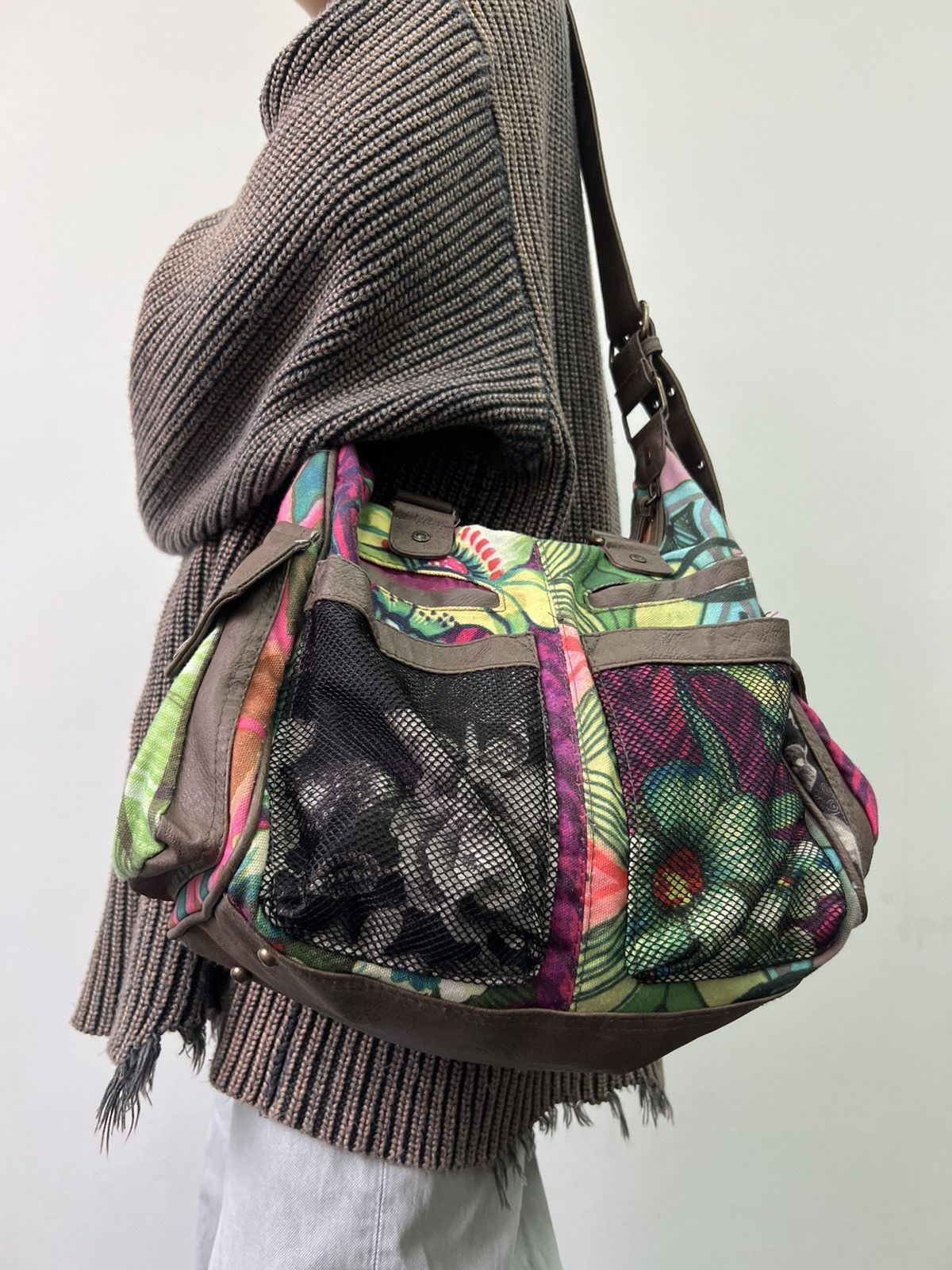 Designer × Desigual Jean Paul Gaultier JPG style Desigual Vintage crazy bag Size ONE SIZE - 2 Thumbnail