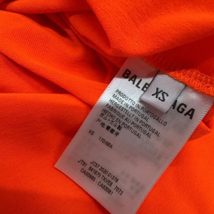 Balenciaga Balenciaga Balenciaga SS21 Orange Short Sleeve TShirt -250 Size US XS / EU 42 / 0 - 4 Thumbnail
