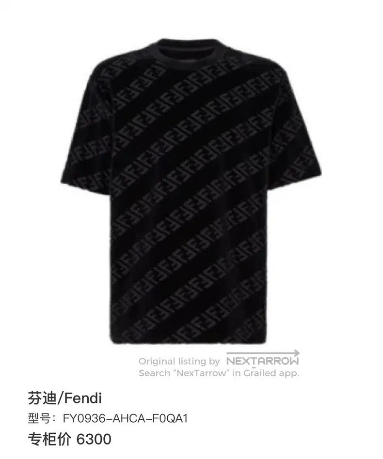 Fendi Fendi Twill double F full print short sleeve Size US XL / EU 56 / 4 - 5 Thumbnail