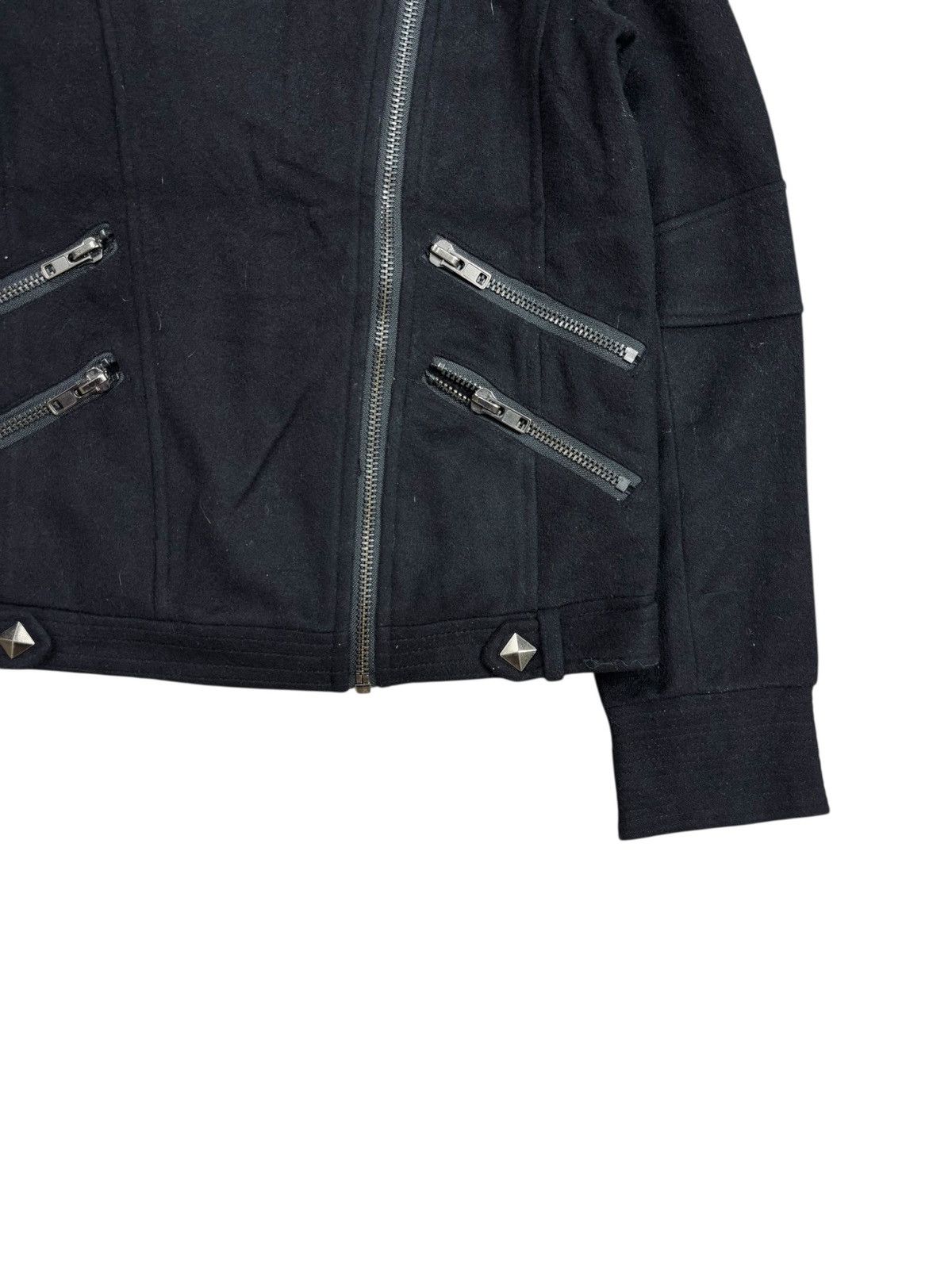 14th Addiction 2000s Murua - Vkei Style Multizips Rider Wool Jacket Size US M / EU 48-50 / 2 - 5 Thumbnail